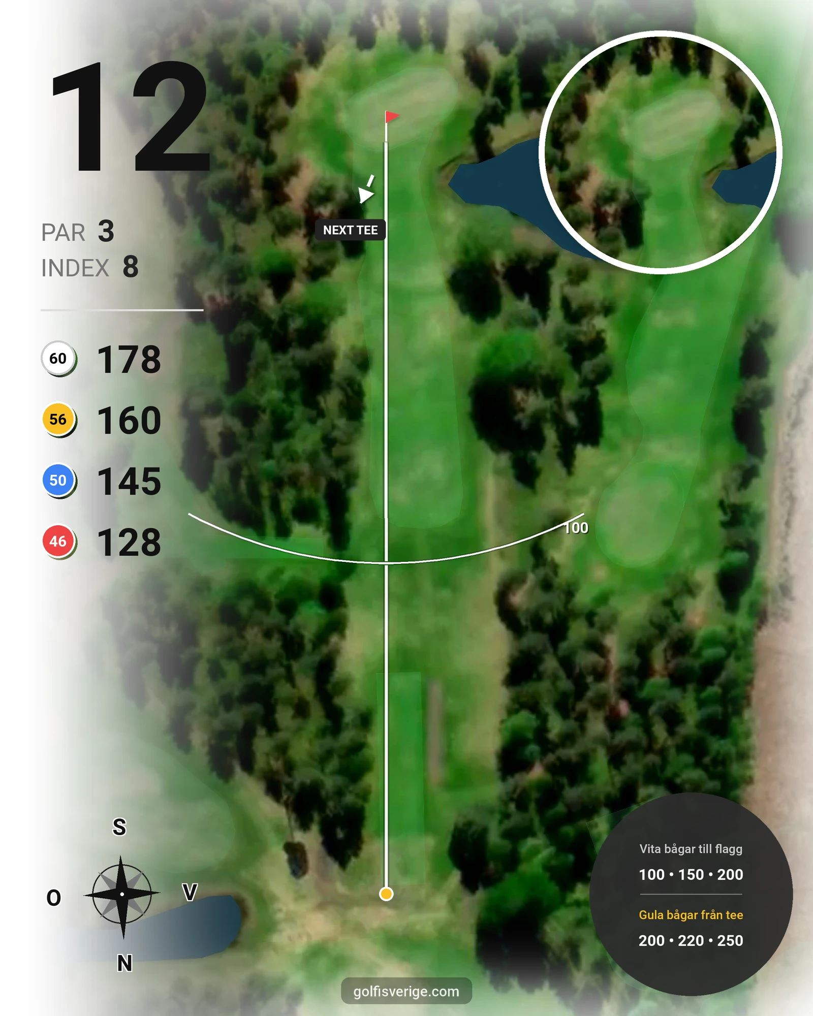 Banguide Mora GK 18 hål hål 12 karta