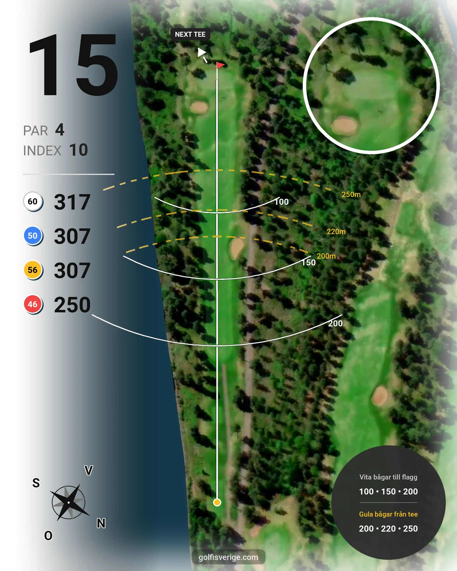 Banguide Mora GK 18 hål hål 15 karta