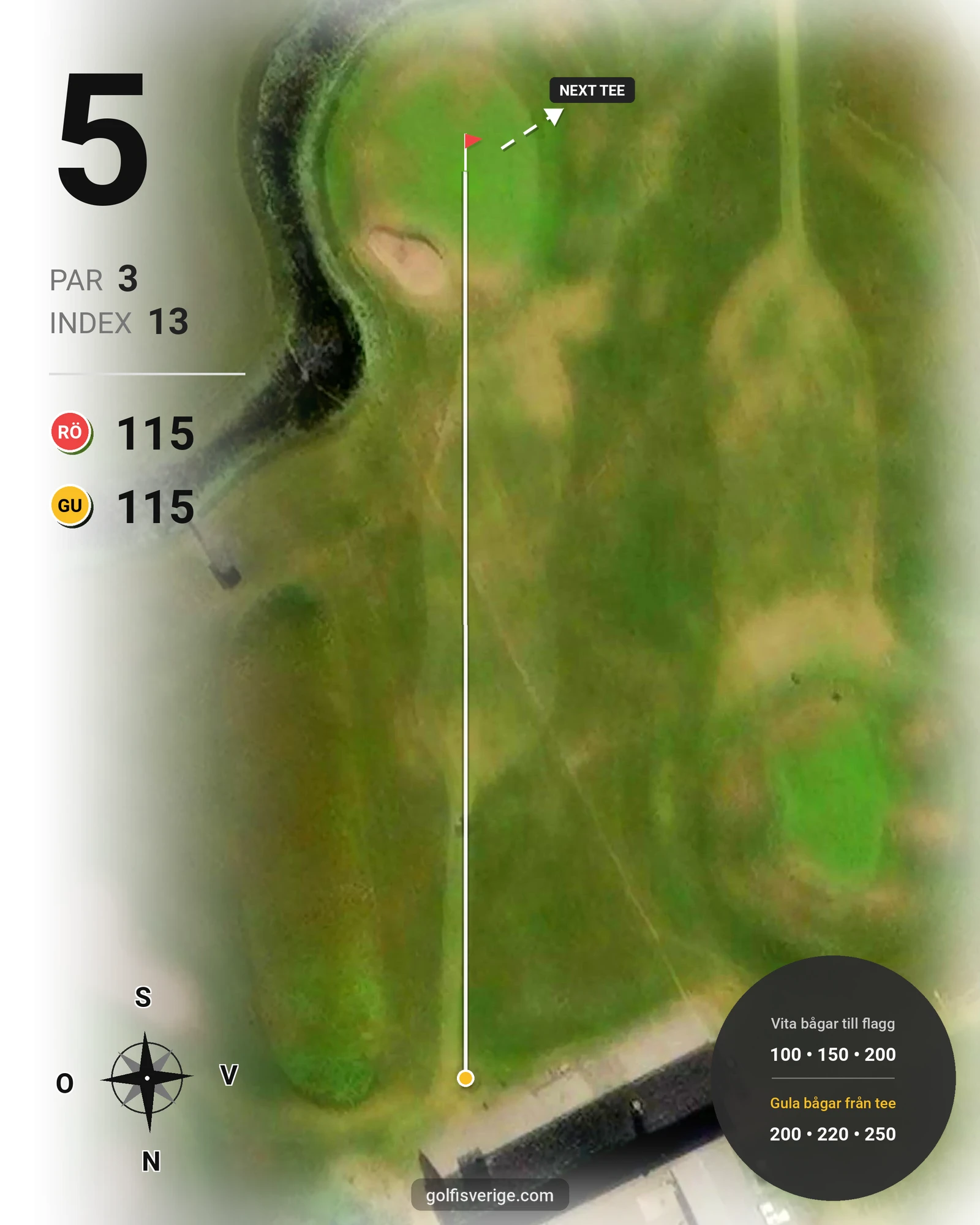 Banguide Myra Golf på Myra Golfklubb - Hål 5 karta