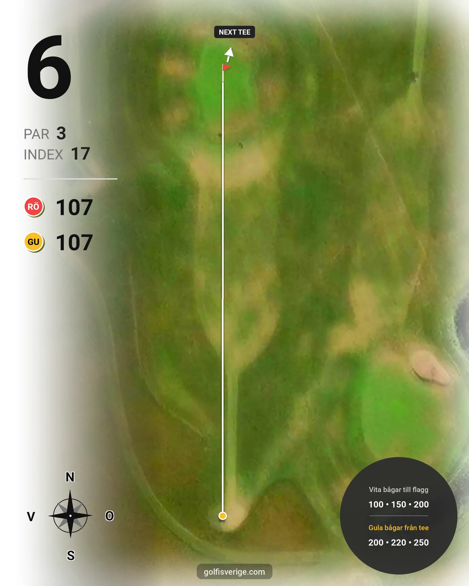 Banguide Myra Golf på Myra Golfklubb - Hål 6 karta