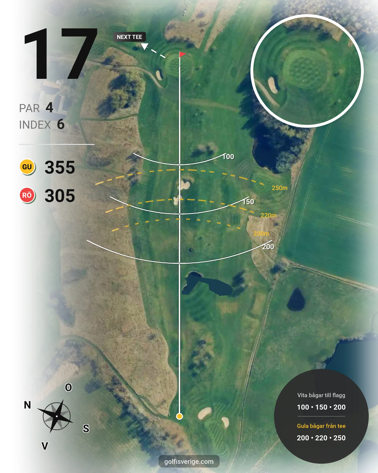 Banguide Hela banan hål 17 karta