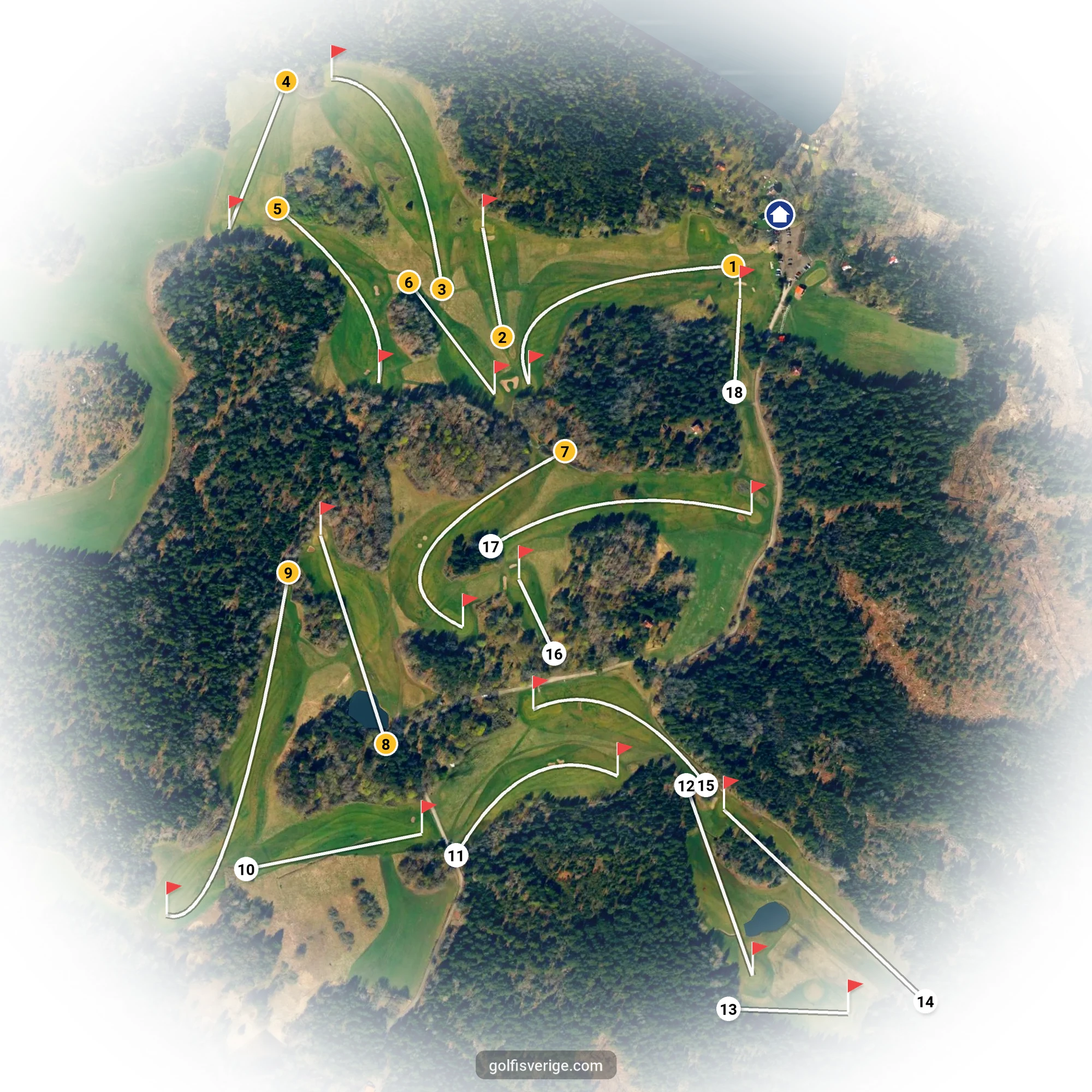 Banguide för Norråva GG på Norråva Golfklubb