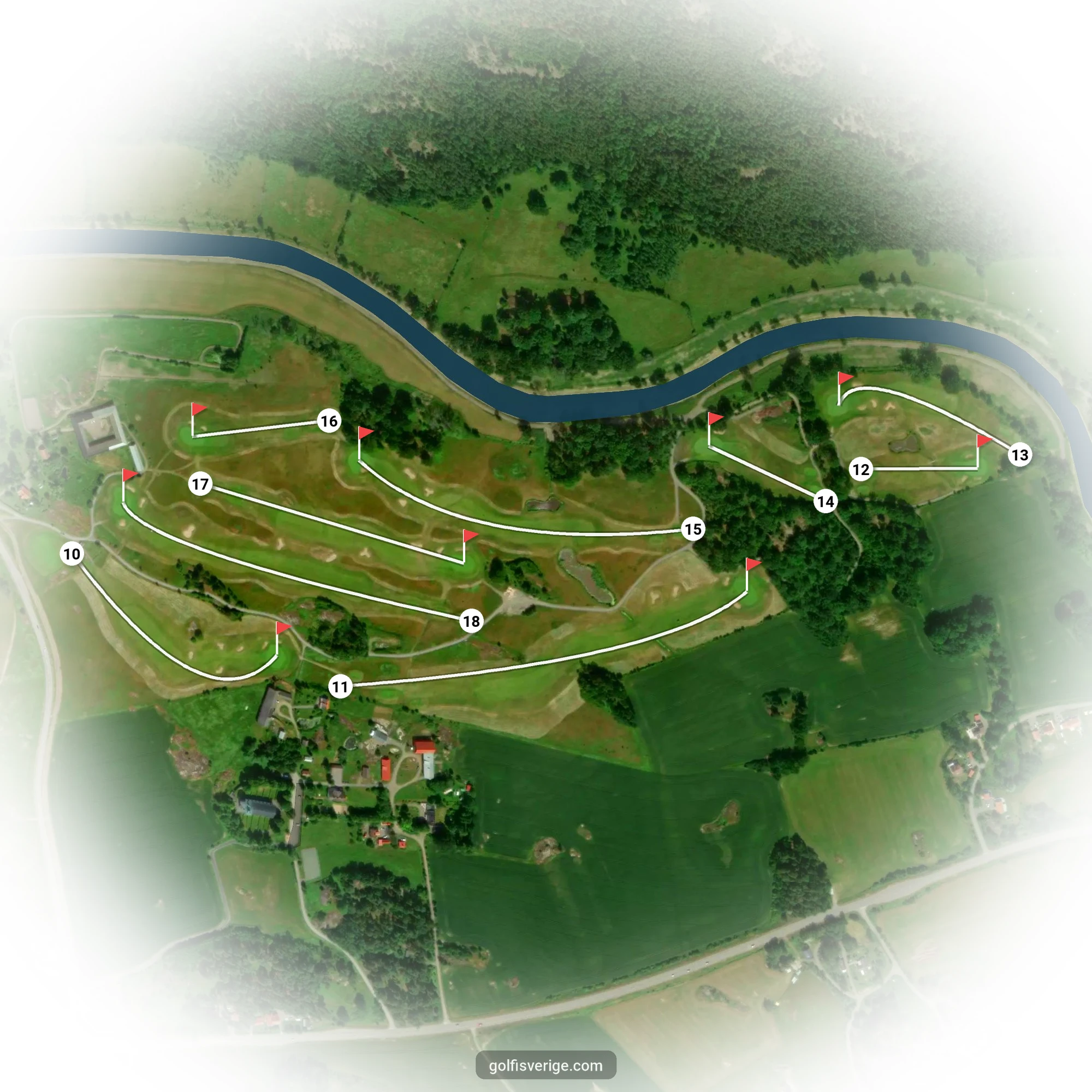 Banguide för Hylinge 9 hål (Söderköping) på Norrköping Söderköping Golfklubb