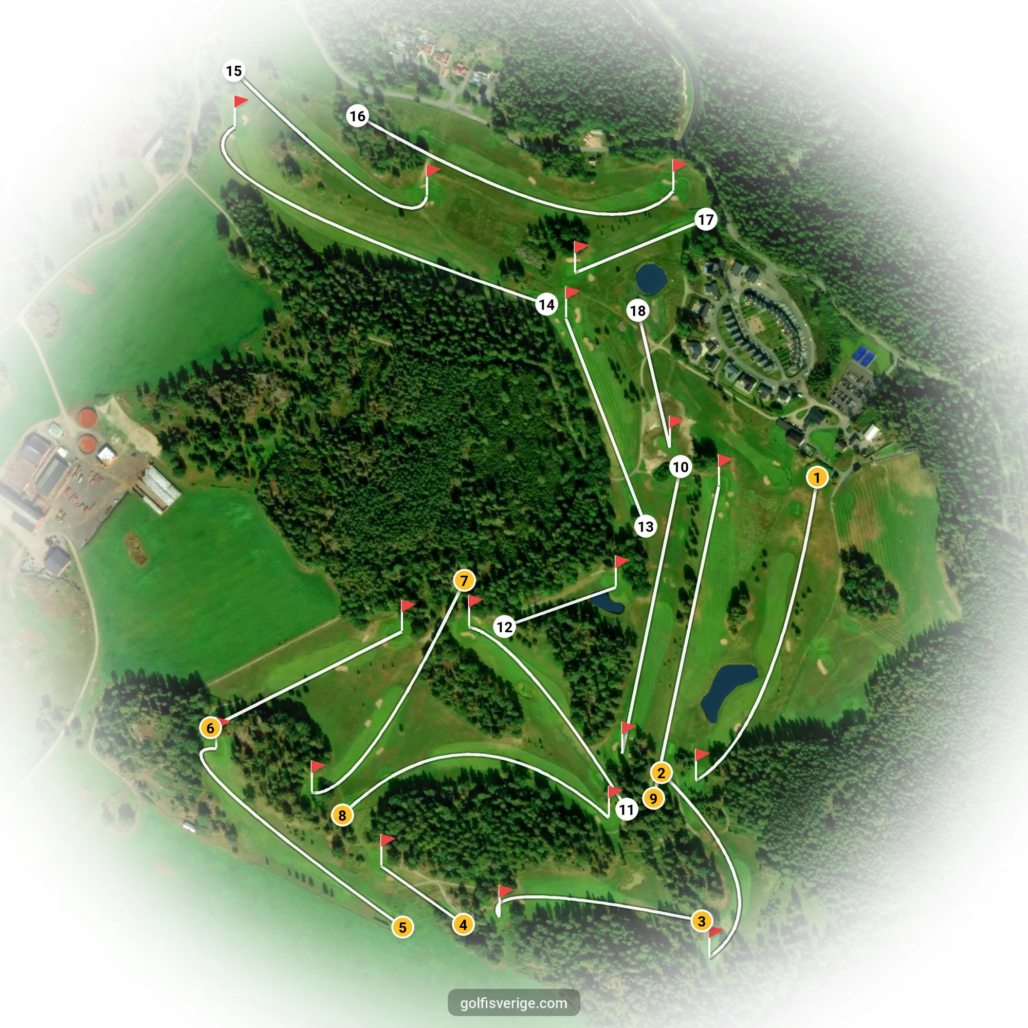 Banguide för Klinga 18 hål (Norrköping) på Norrköping Söderköping Golfklubb