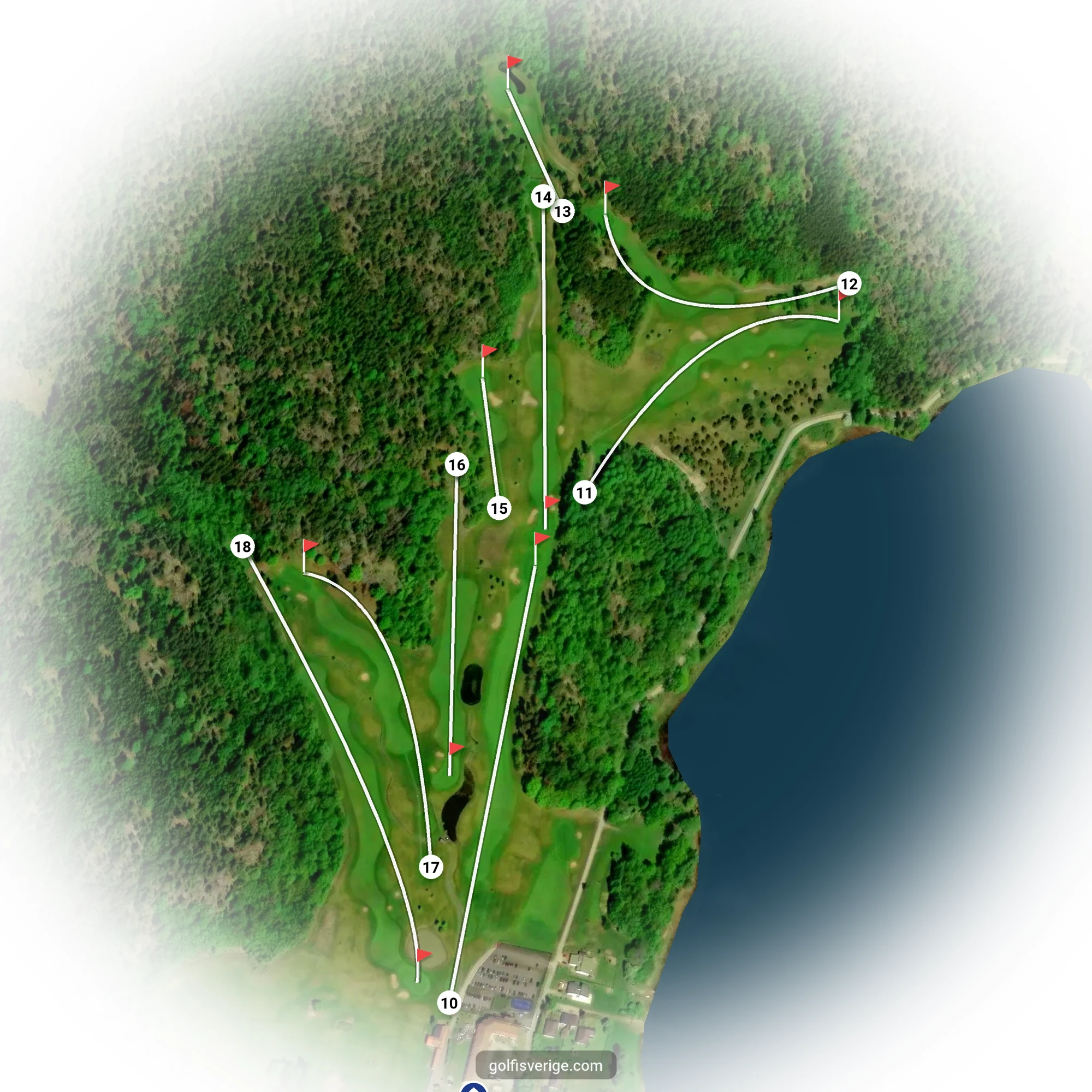 Banguide för 9 hål Berg på Nynäshamns Golfklubb
