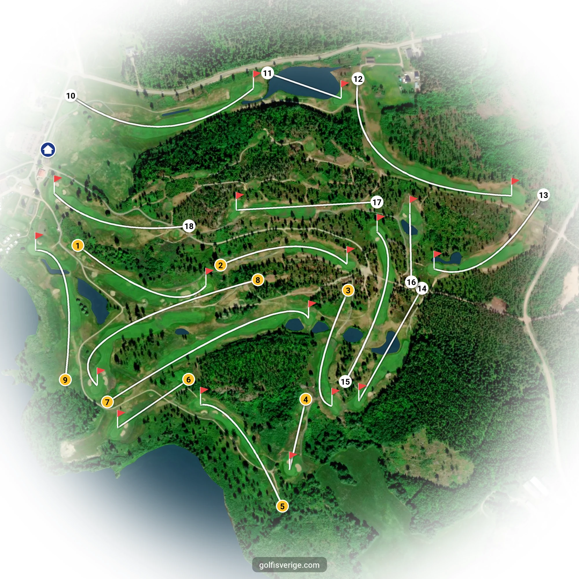 Banguide för Öjestrand Golf Club