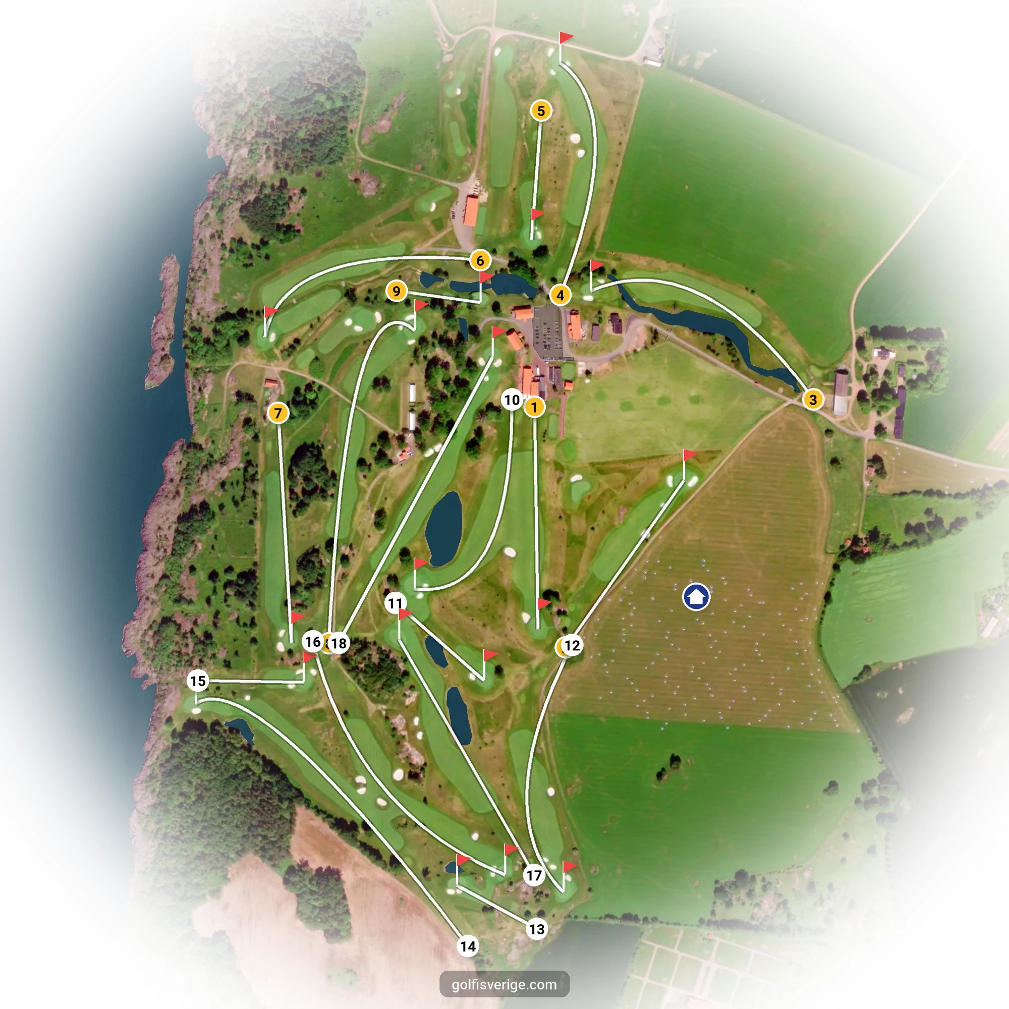 Banguide för Ombergs Banan på Ombergs Golf Resort