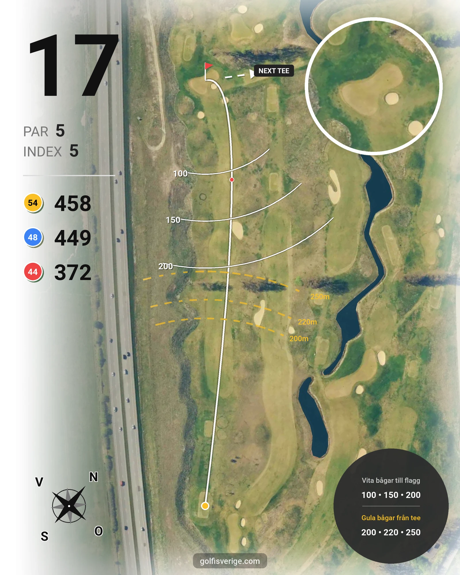 Banguide Öresunds Golf på Öresunds Golf - Hål 17 karta