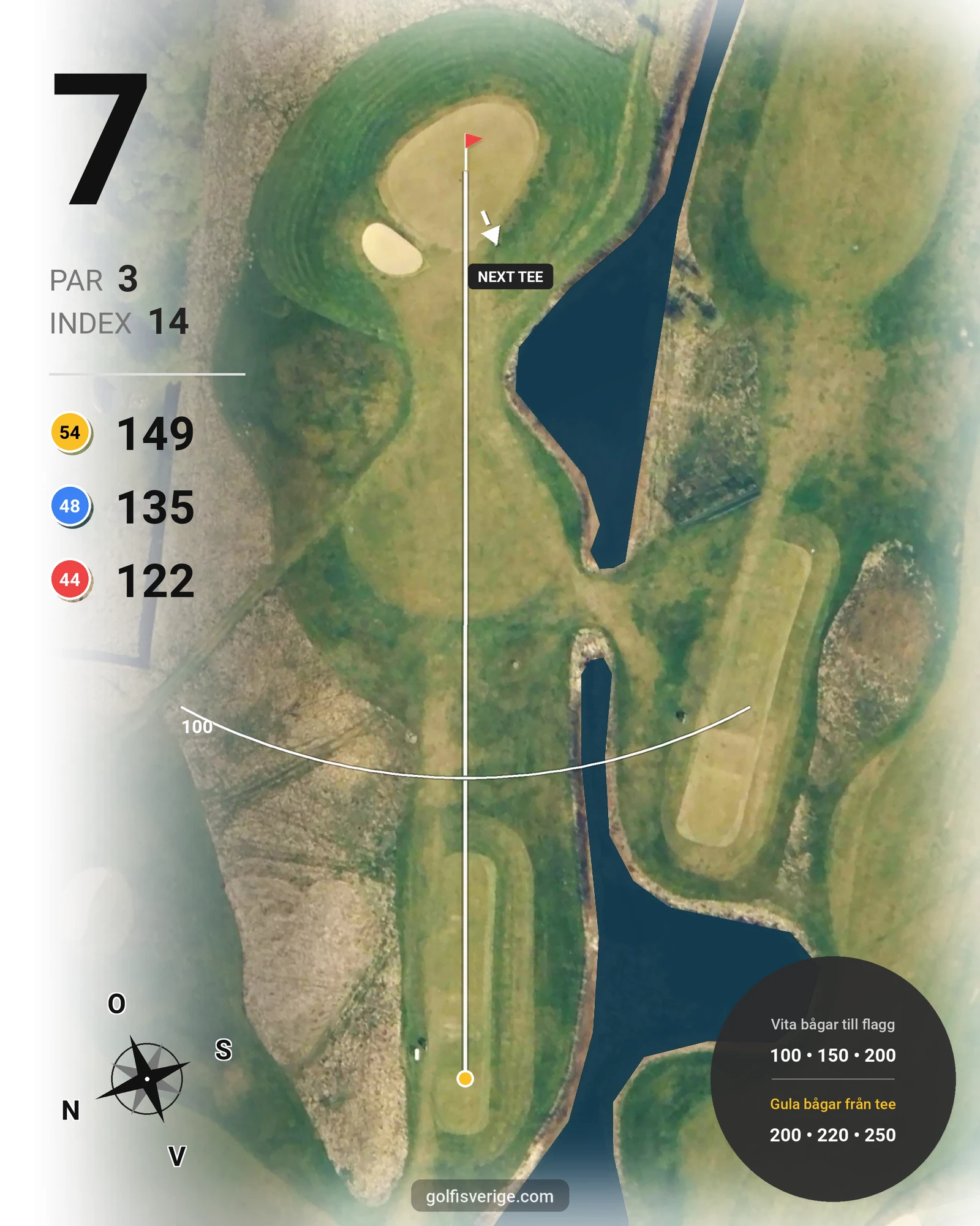 Banguide Öresunds Golf på Öresunds Golf - Hål 7 karta