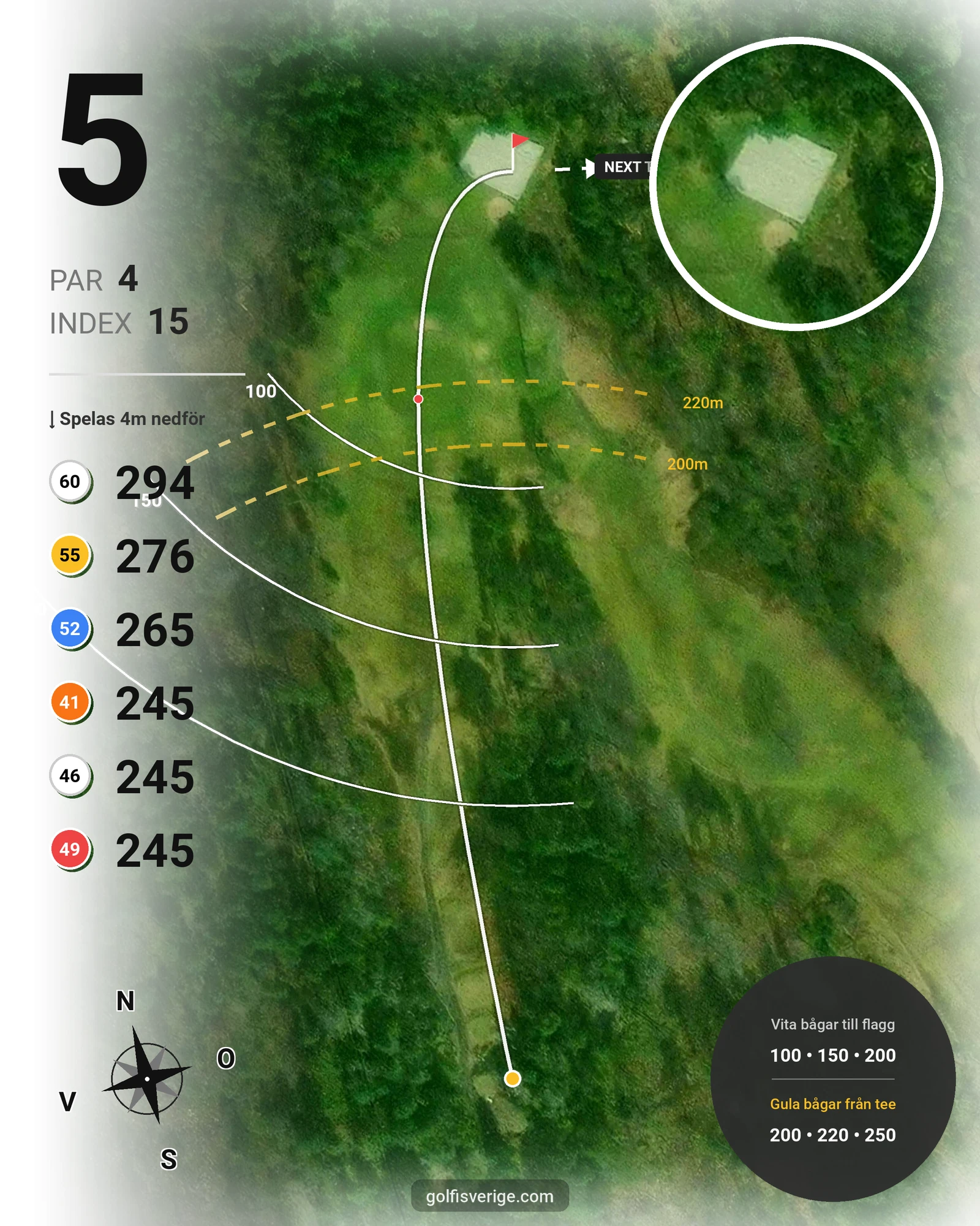 Banguide 1 - Gamla banan - 18 hål hål 5 karta