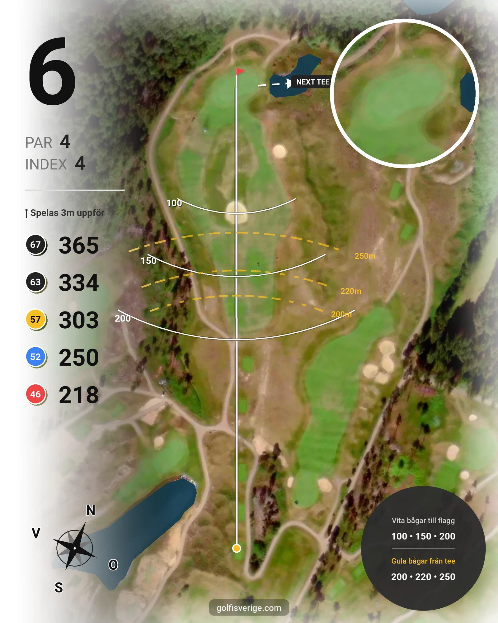 Banguide Sand på Sand Golf Club - Hål 6 karta