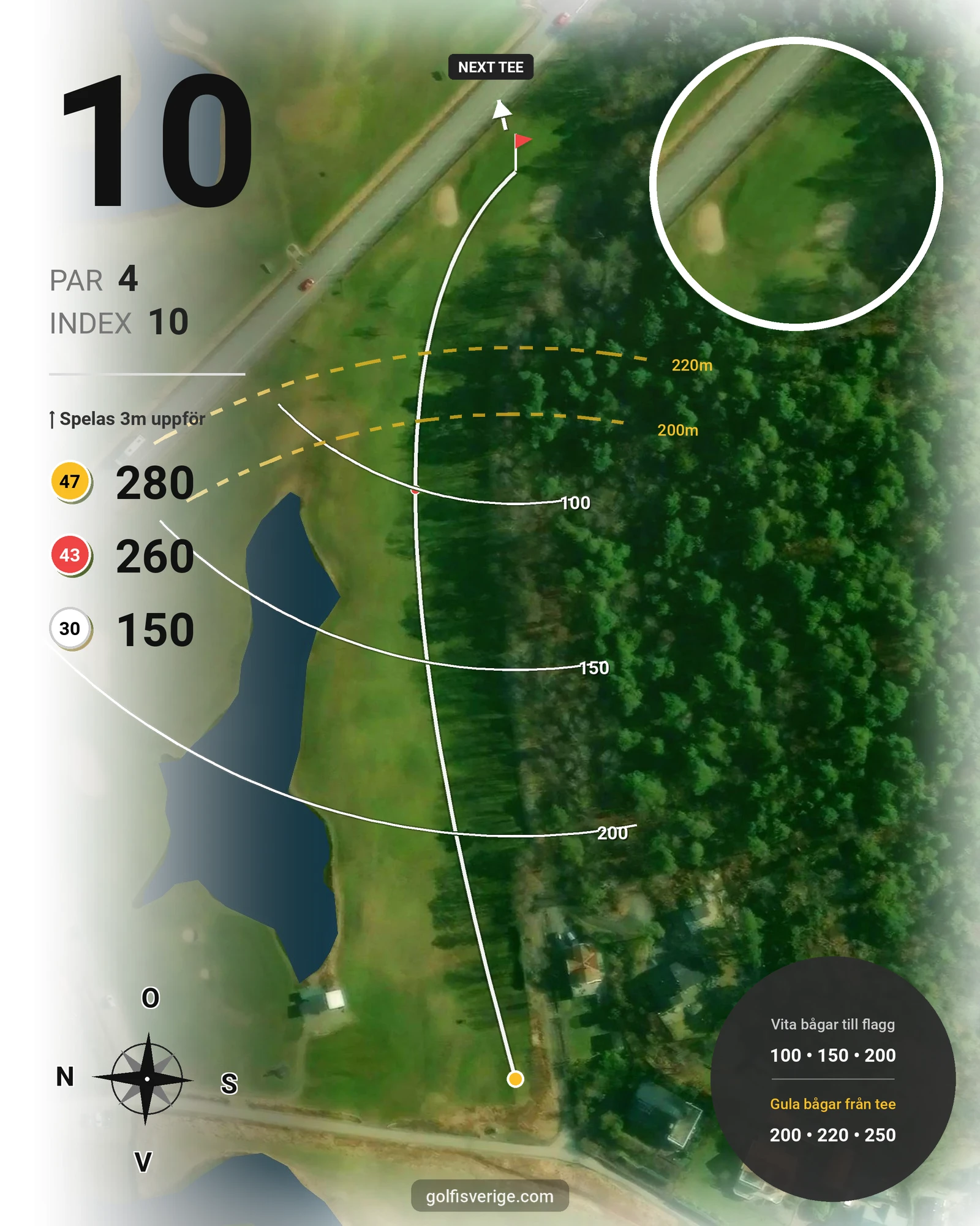 Banguide Särö GC - Särö 70 hål 10 karta