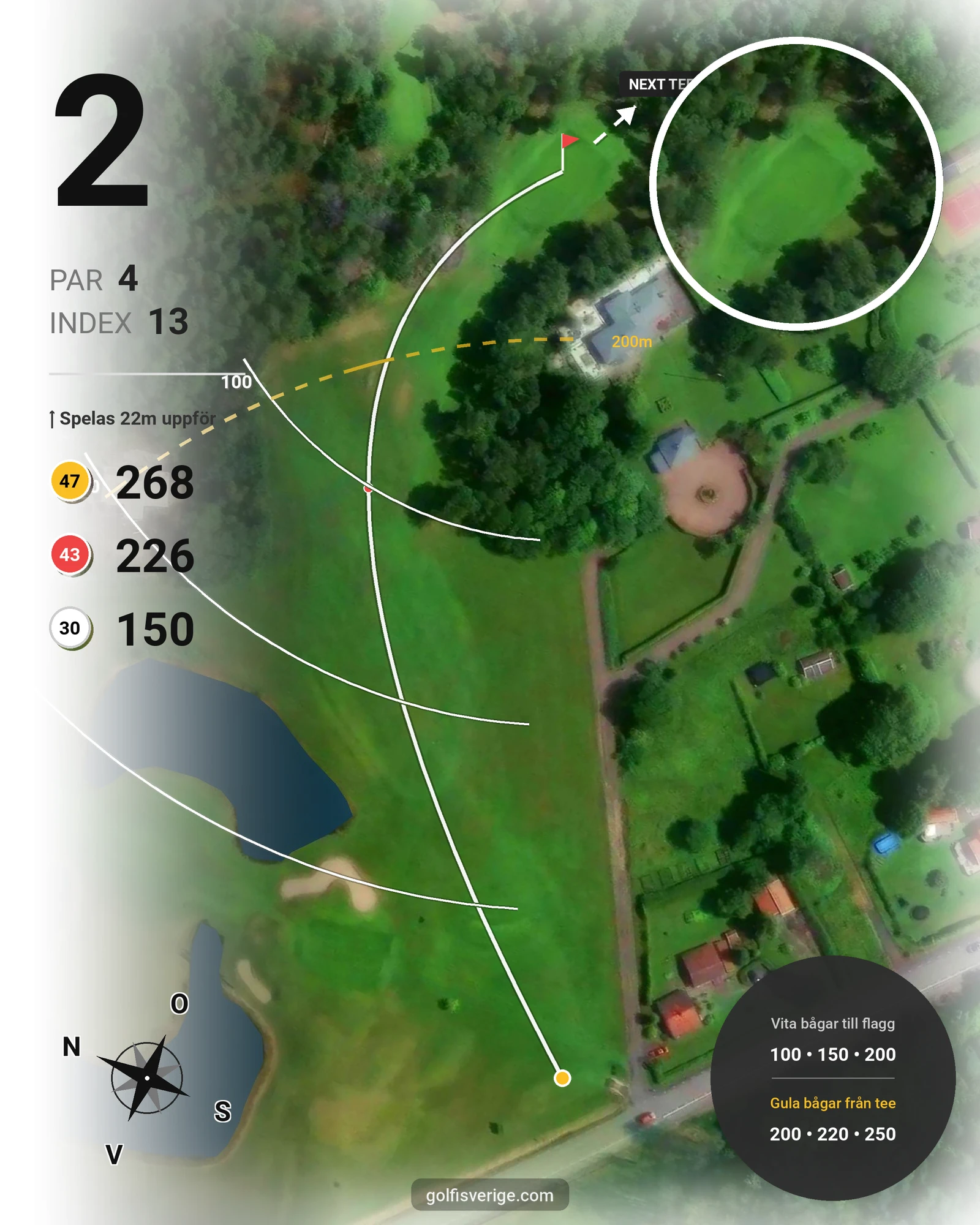 Banguide Särö GC - Särö 70 hål 2 karta