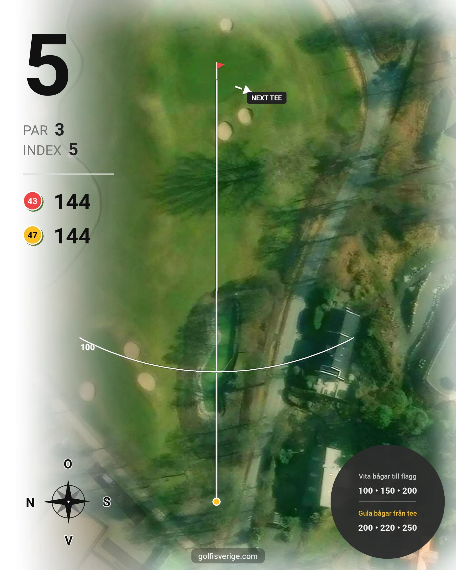 Banguide Särö GC - Särö 54 hål 5 karta