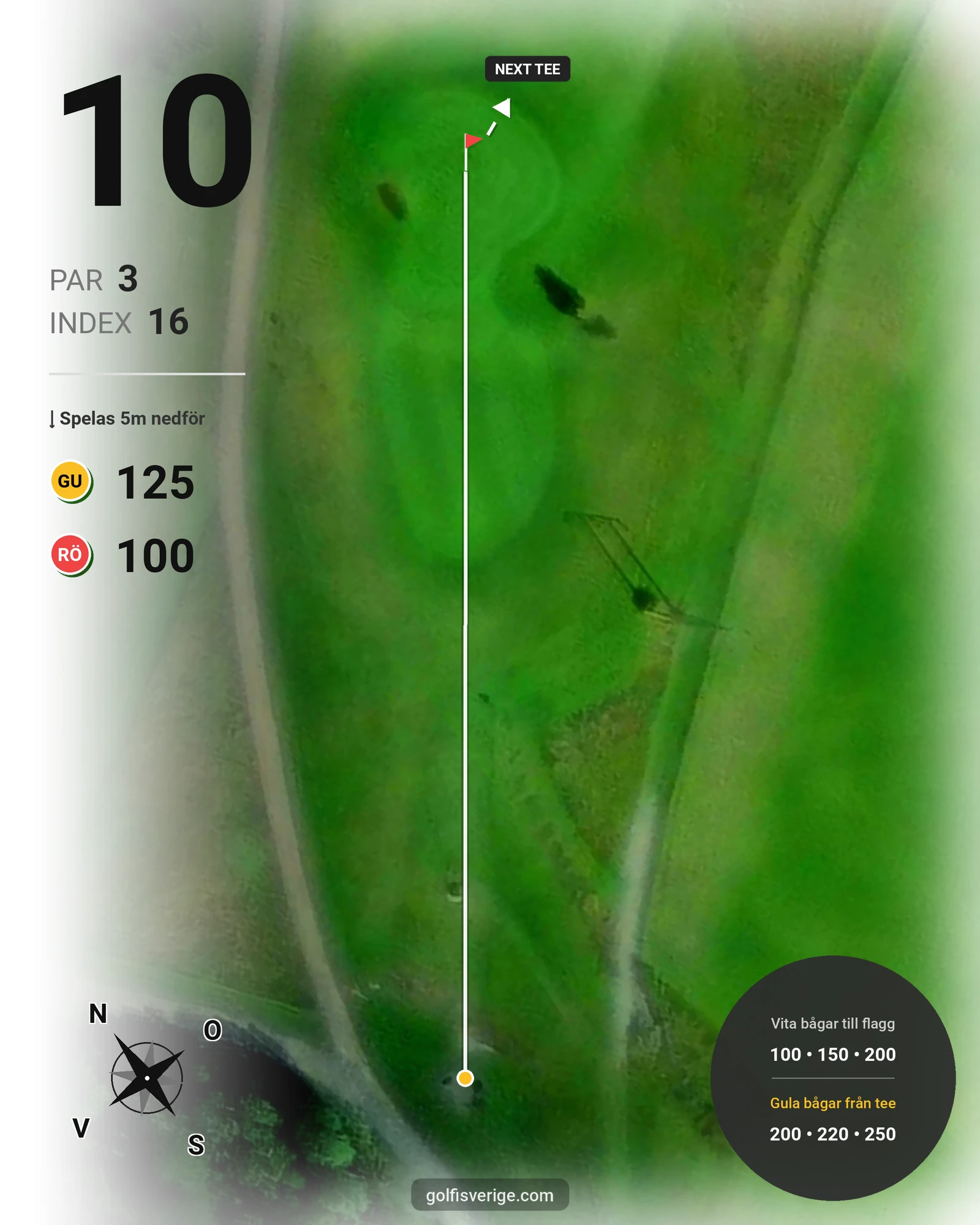 Banguide EnviLoopen 9-hålare Skerike GK på Skerike Golfklubb - Hål 10 karta