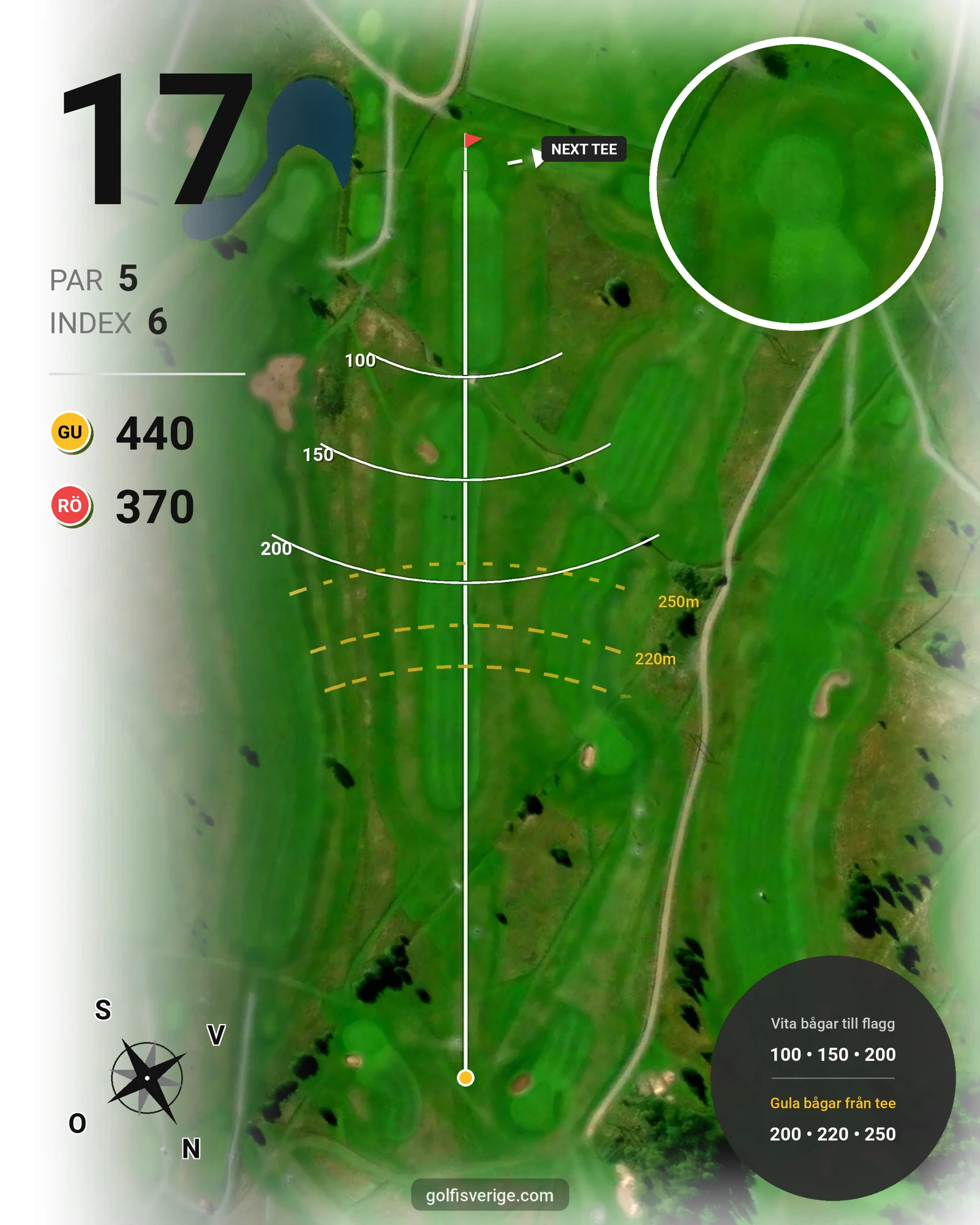 Banguide EnviLoopen 9-hålare Skerike GK på Skerike Golfklubb - Hål 17 karta