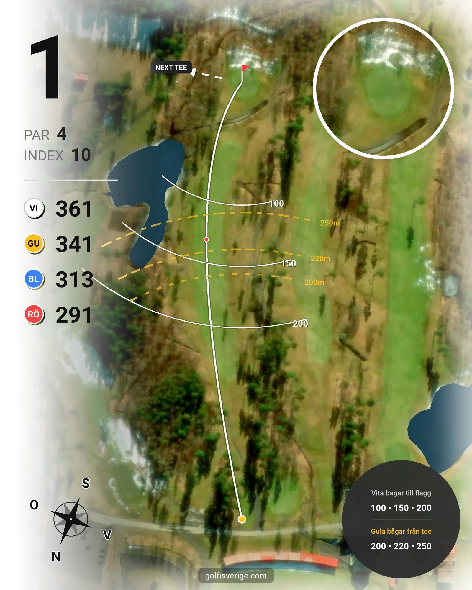 Banguide Skinnarebo 18 hål 1 karta