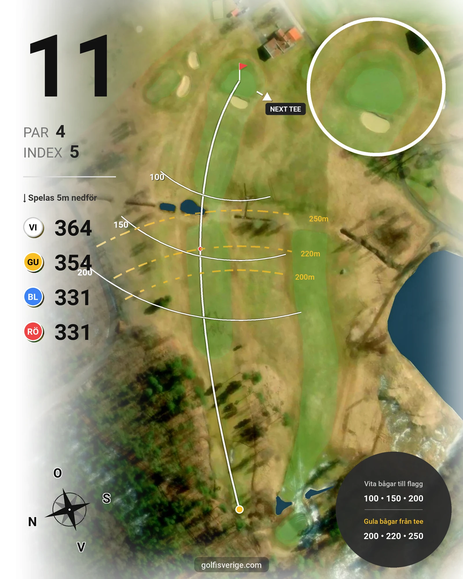 Banguide Skinnarebo 18 hål 11 karta