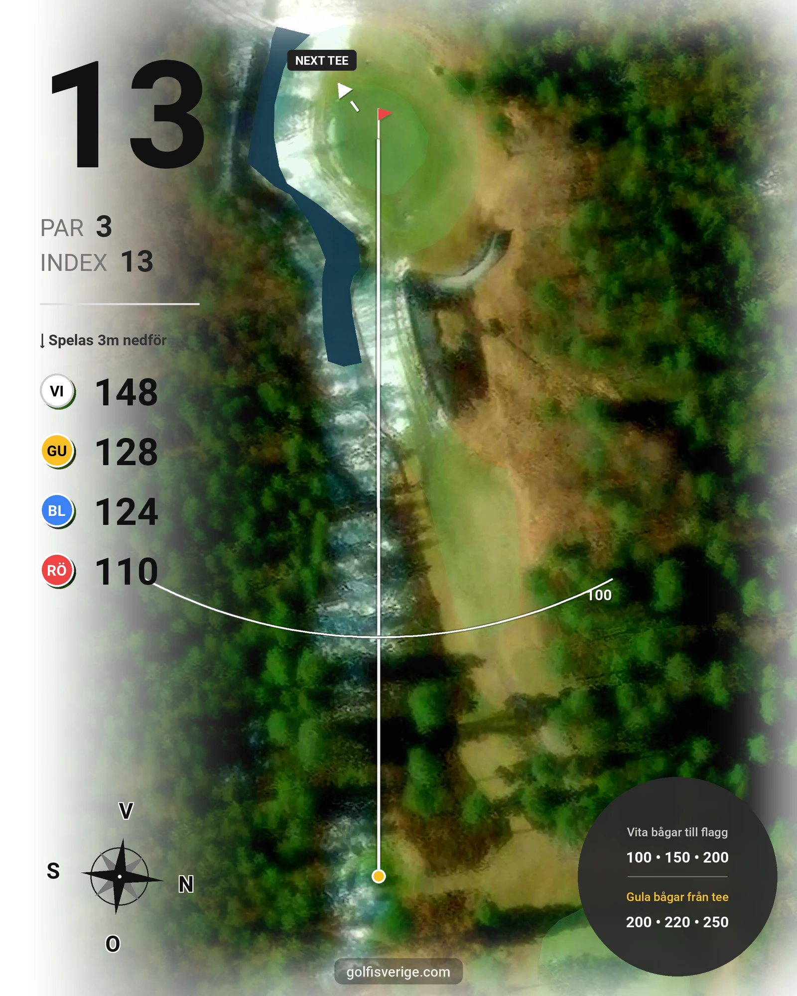 Banguide Skinnarebo 18 hål 13 karta