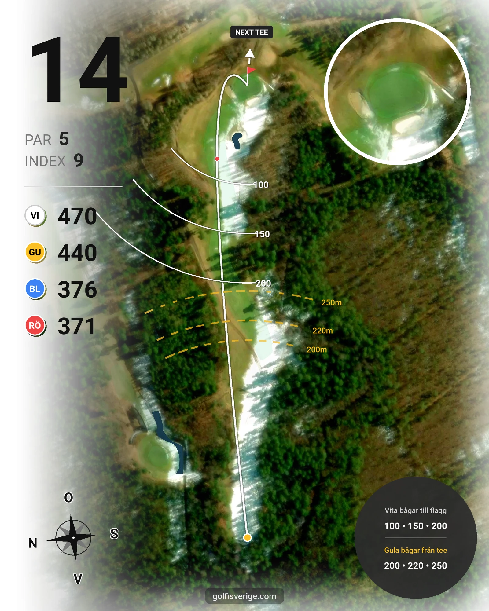 Banguide Skinnarebo 18 hål 14 karta