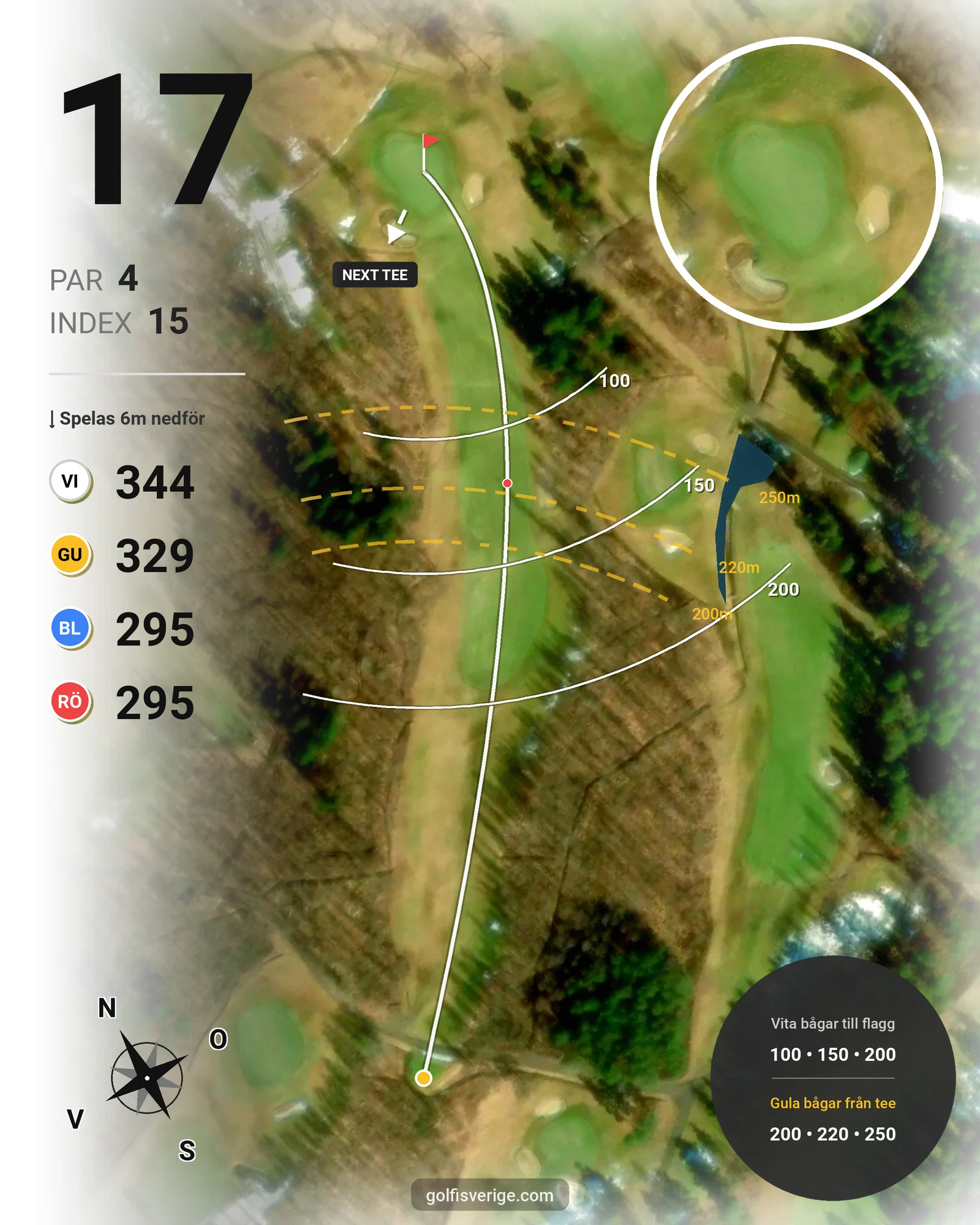 Banguide Skinnarebo 18 hål 17 karta
