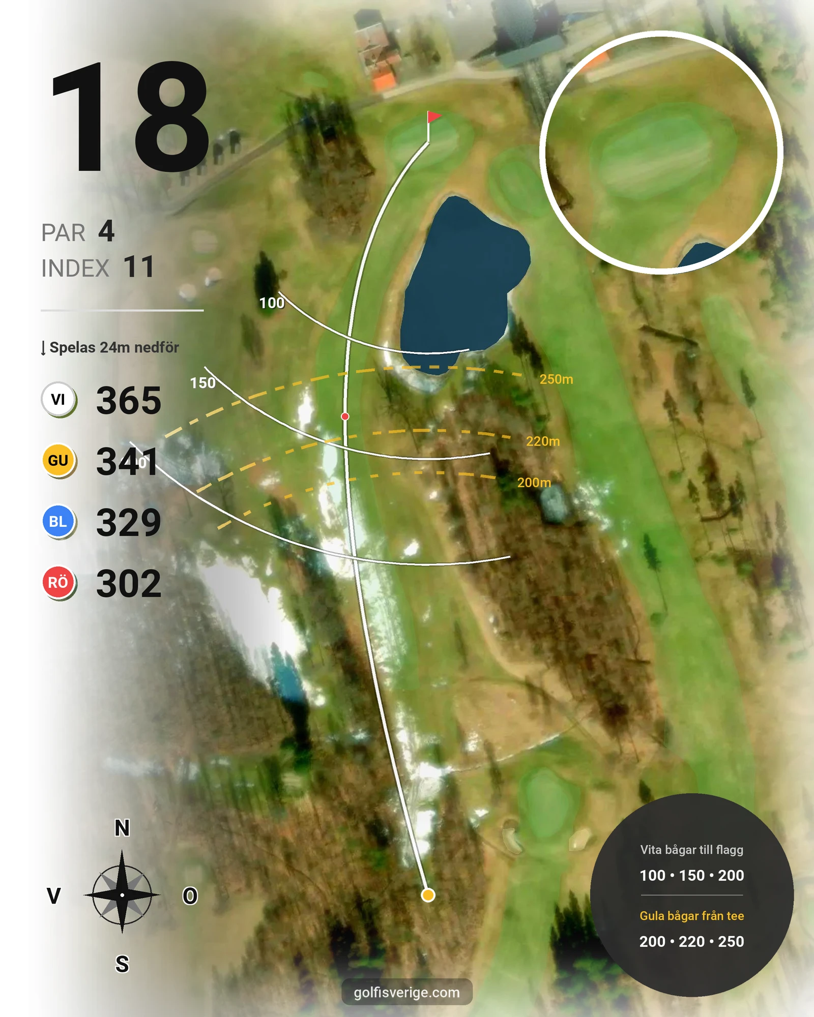 Banguide Skinnarebo 18 hål 18 karta