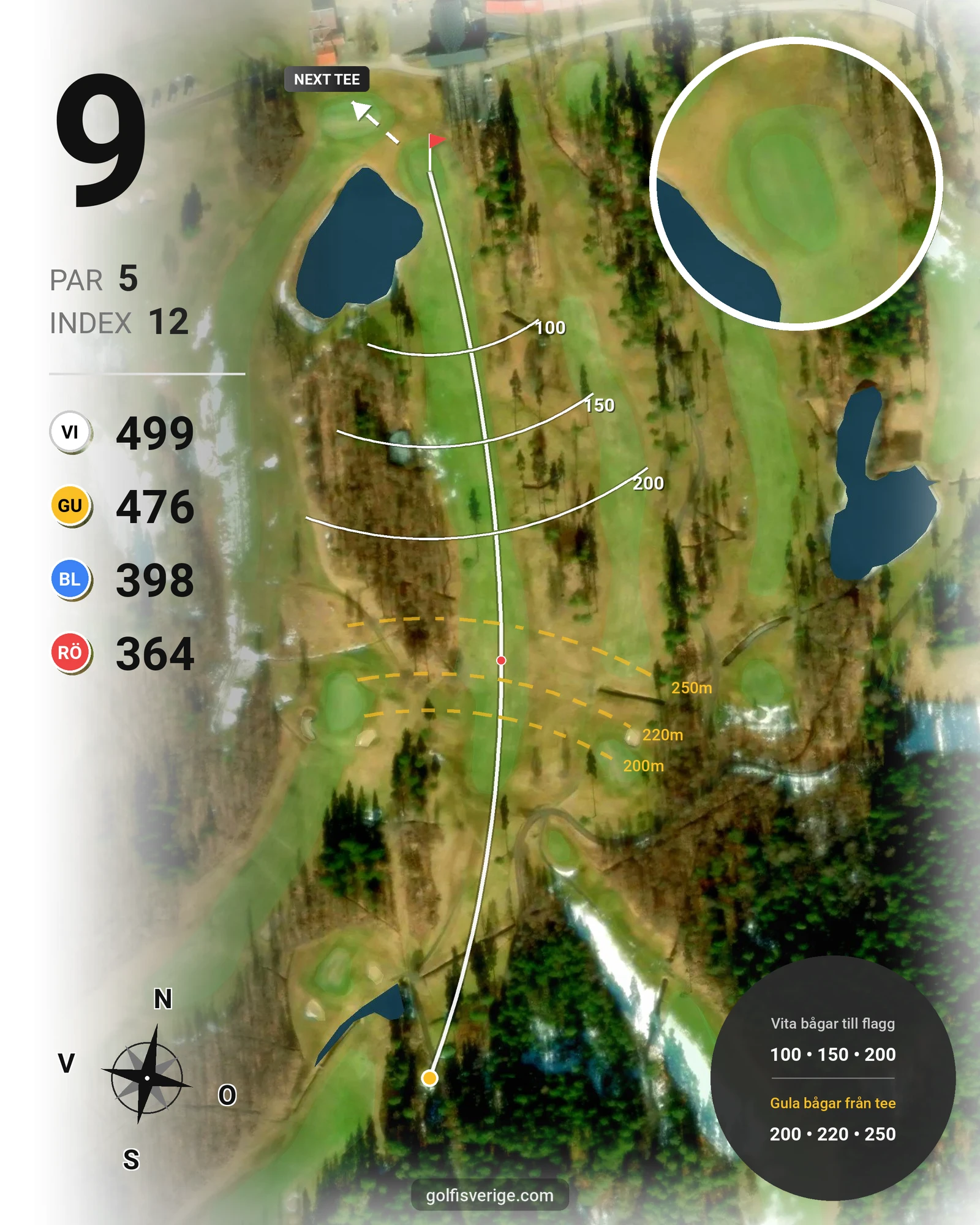 Banguide Skinnarebo 18 hål 9 karta