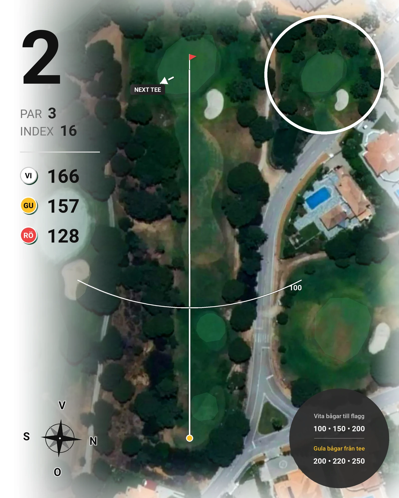 Banguide Vila Sol 19-9 hål 2 karta