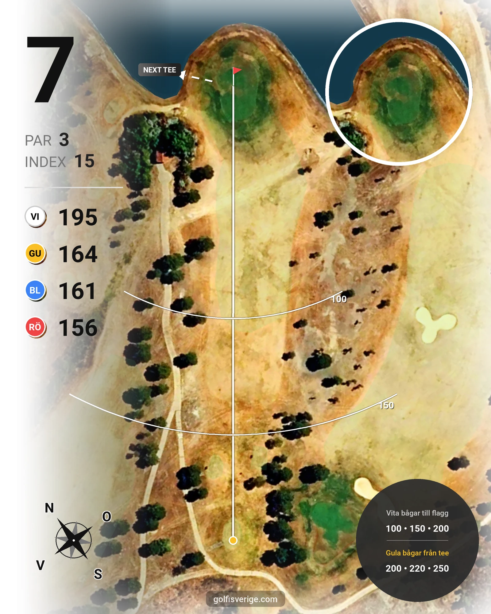 Banguide Isla Canela Links hål 7 karta