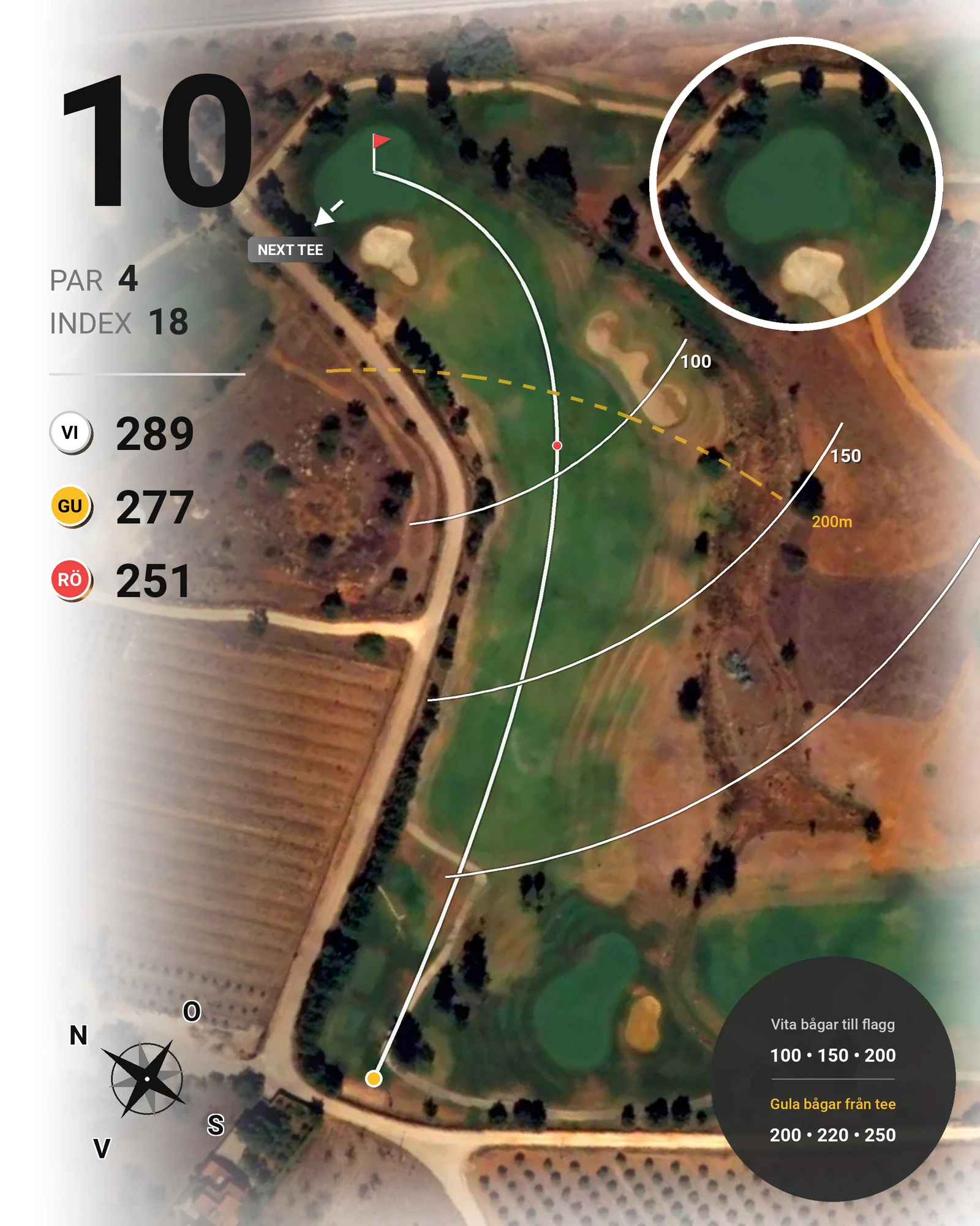 Banguide Silves hål 10 karta