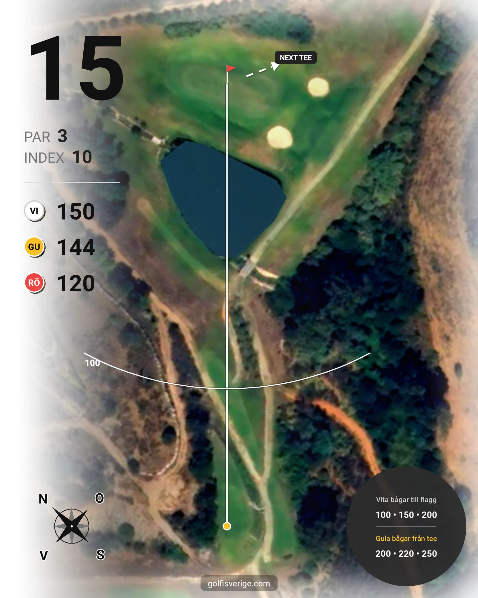 Banguide Santo Antonio på SoloGolf - GolfiSpanien - Hål 15 karta