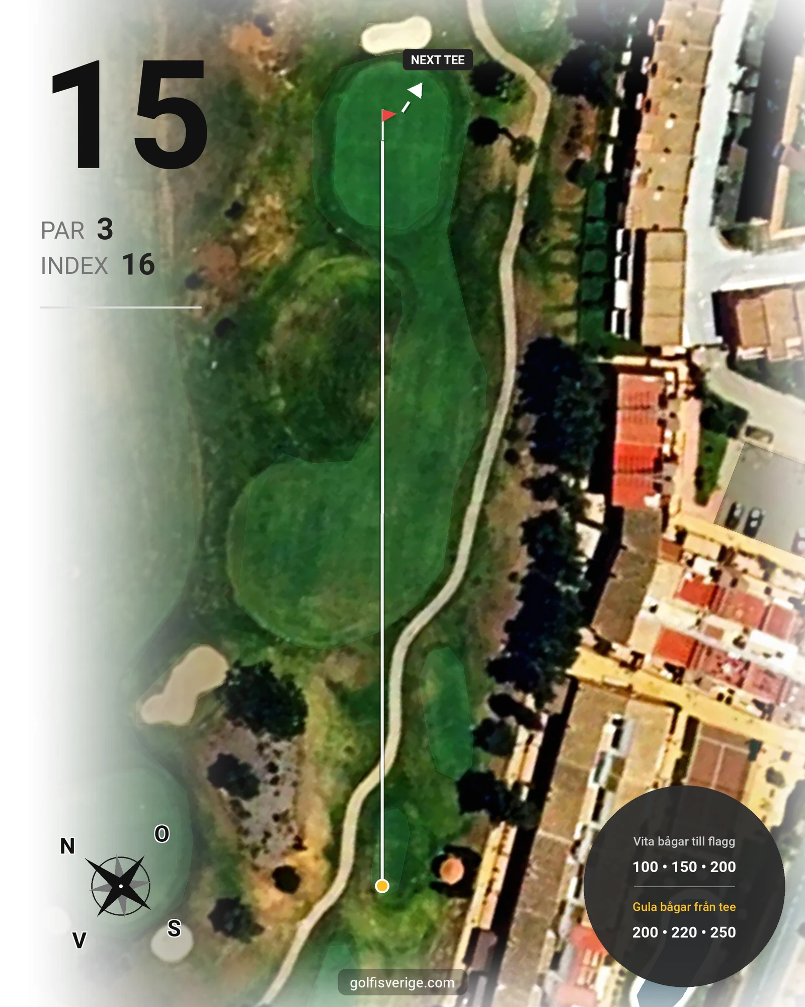 Banguide Islantilla 1-9 19-27 på SoloGolf - GolfiSpanien - Hål 15 karta