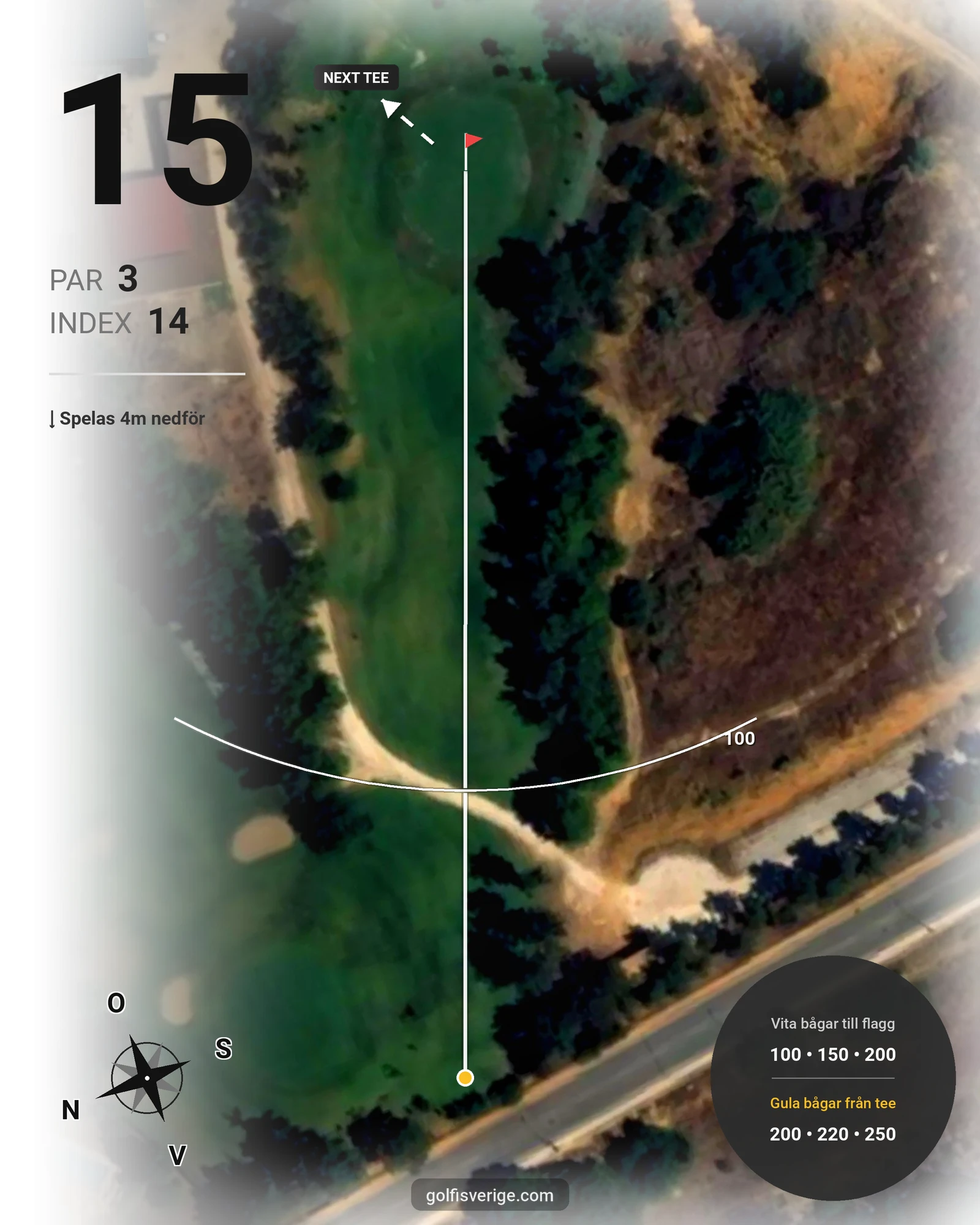 Banguide Alto på SoloGolf - GolfiSpanien - Hål 15 karta