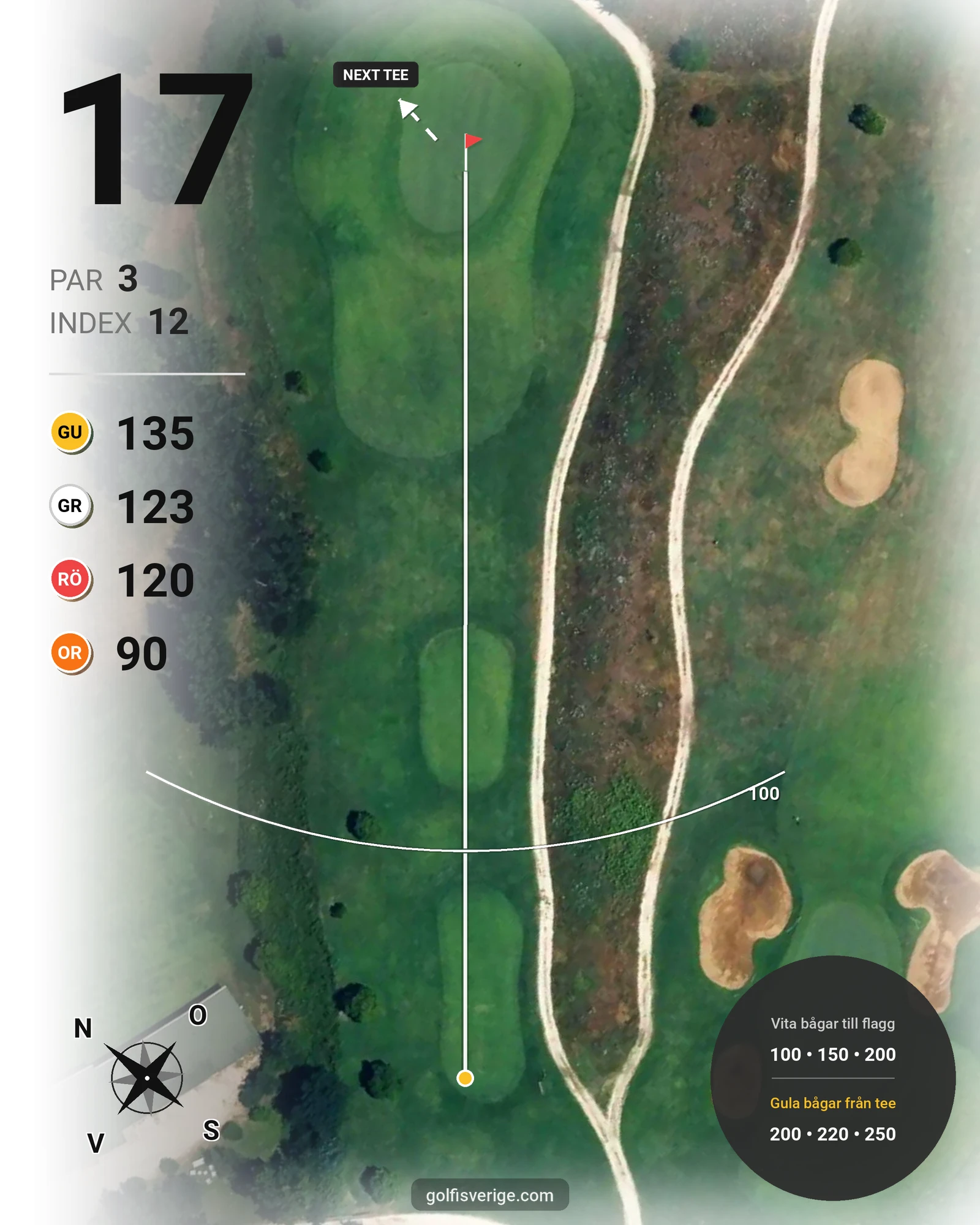 Banguide TdC Family på SoloGolf - GolfiSpanien - Hål 17 karta