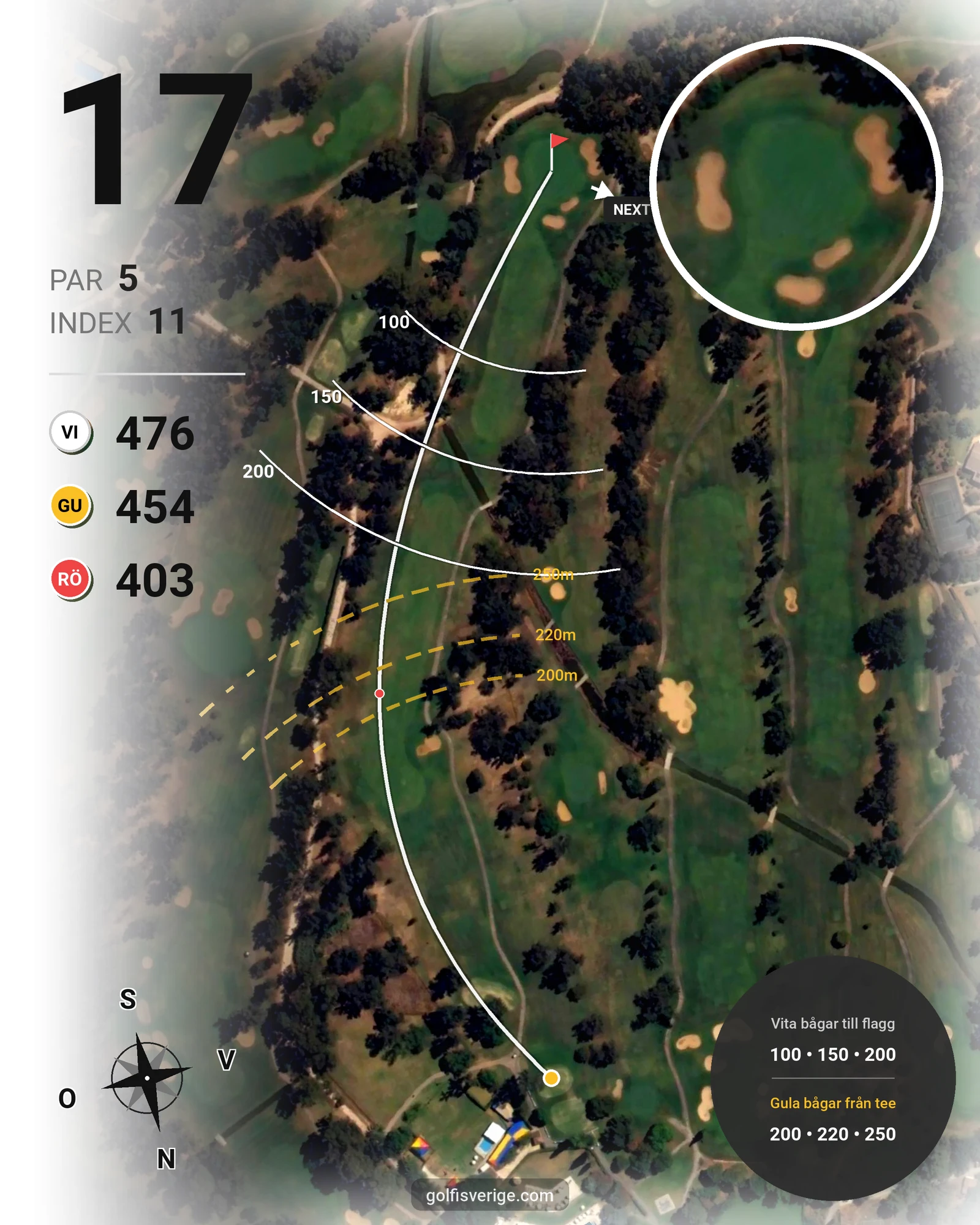 Banguide Penina Championship Course på SoloGolf - GolfiSpanien - Hål 17 karta