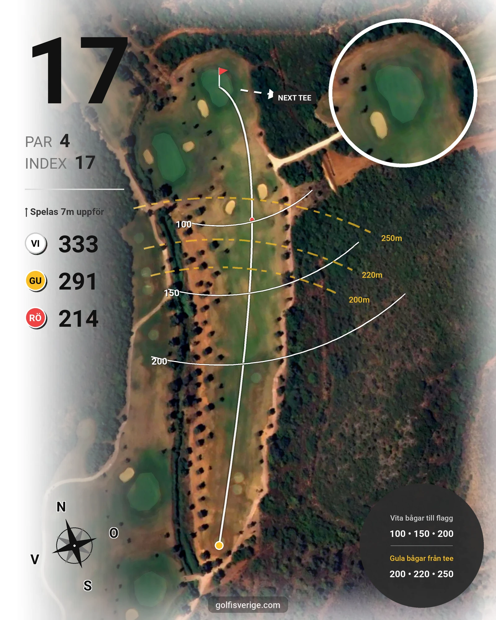 Banguide Alamos på SoloGolf - GolfiSpanien - Hål 17 karta