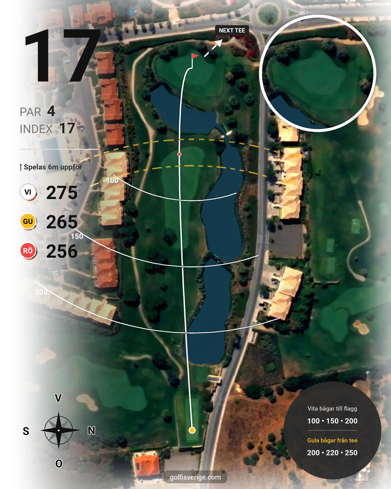 Banguide Boavista på SoloGolf - GolfiSpanien - Hål 17 karta