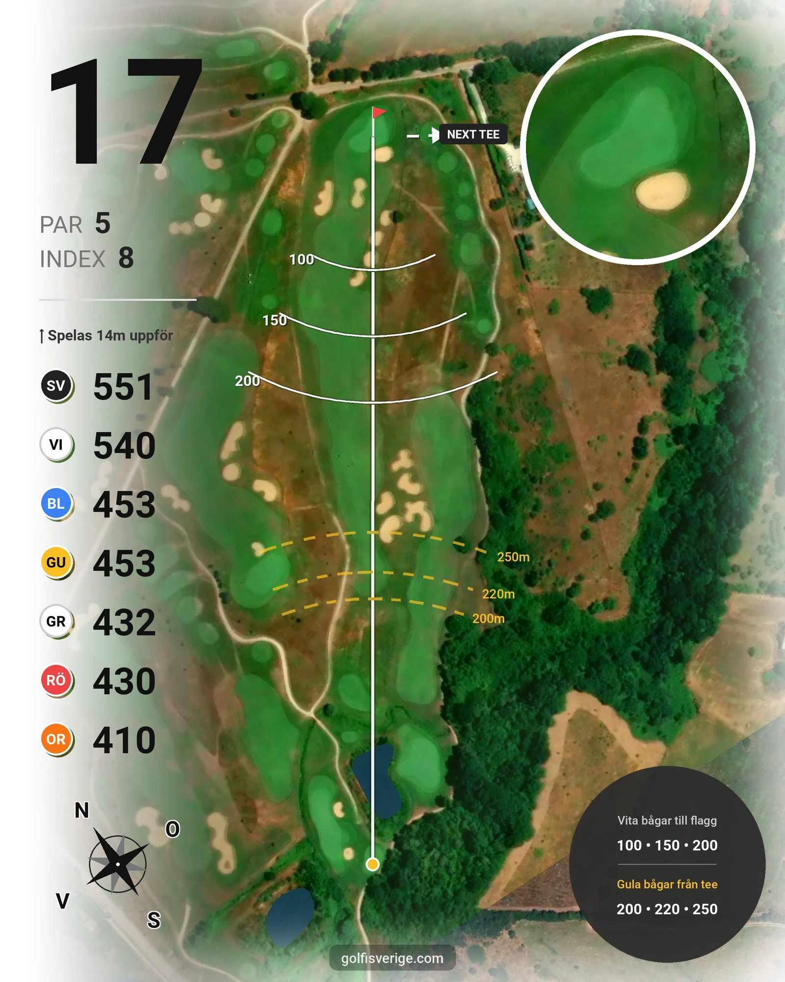 Banguide Terre dei Consoli på SoloGolf - GolfiSpanien - Hål 17 karta