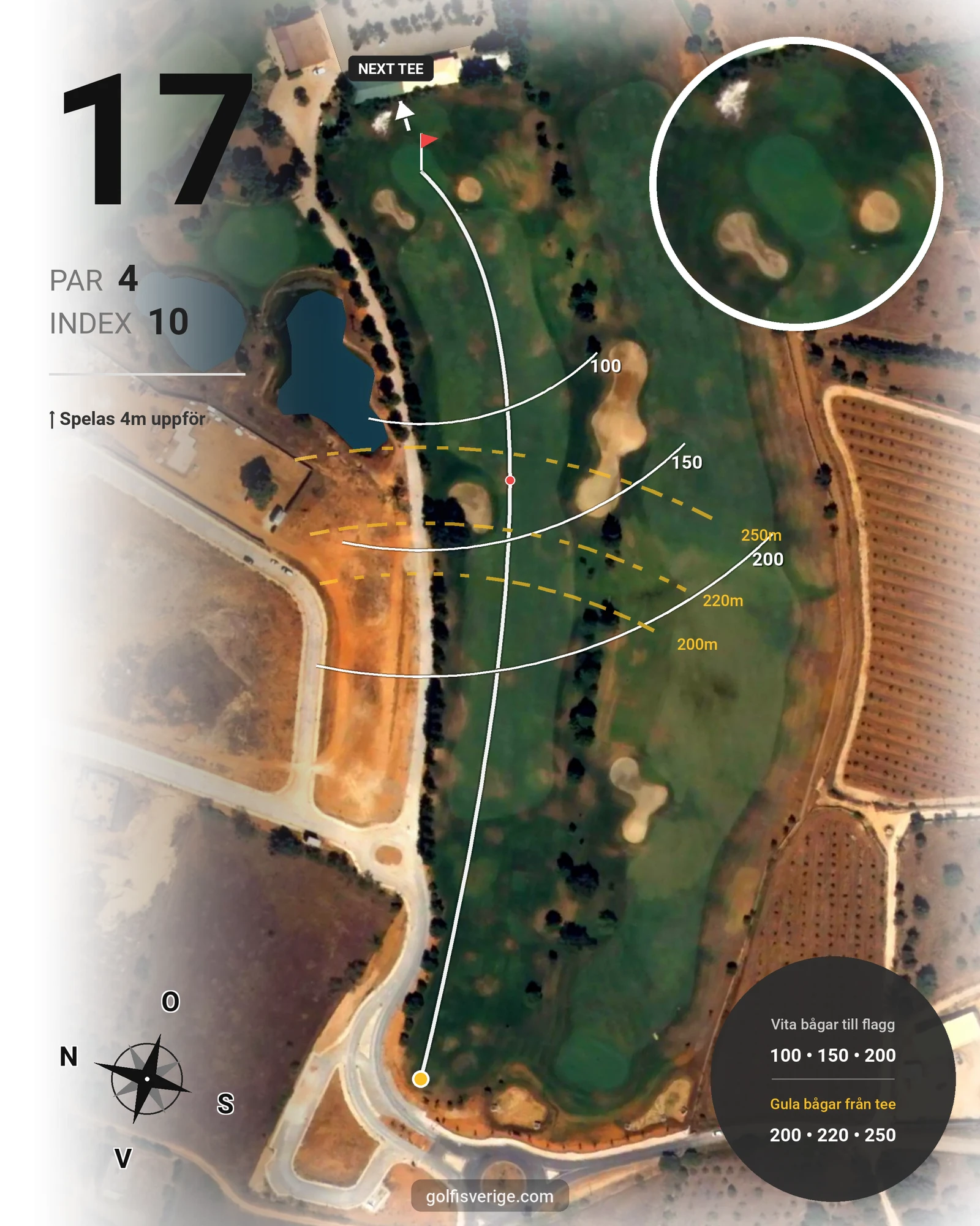 Banguide Silves på SoloGolf - GolfiSpanien - Hål 17 karta