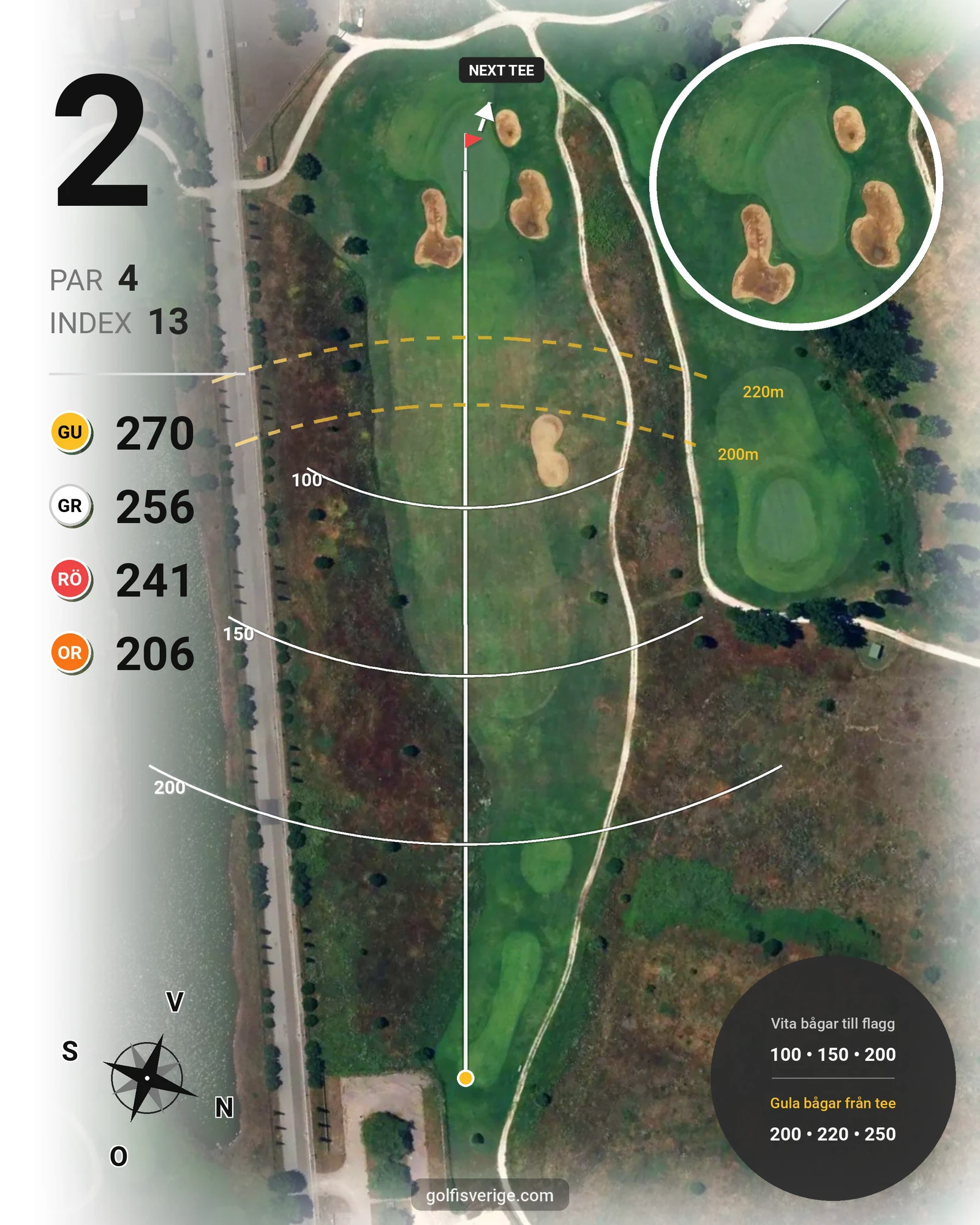 Banguide TdC Family på SoloGolf - GolfiSpanien - Hål 2 karta