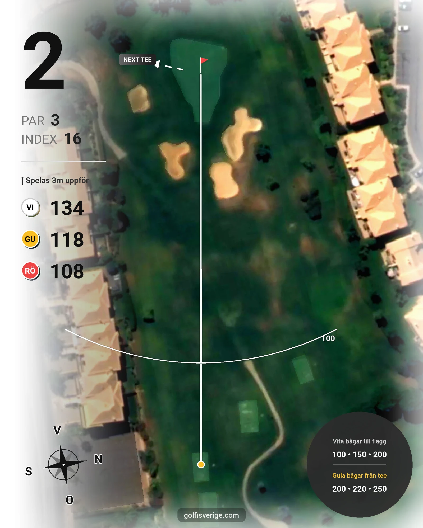 Banguide Boavista på SoloGolf - GolfiSpanien - Hål 2 karta