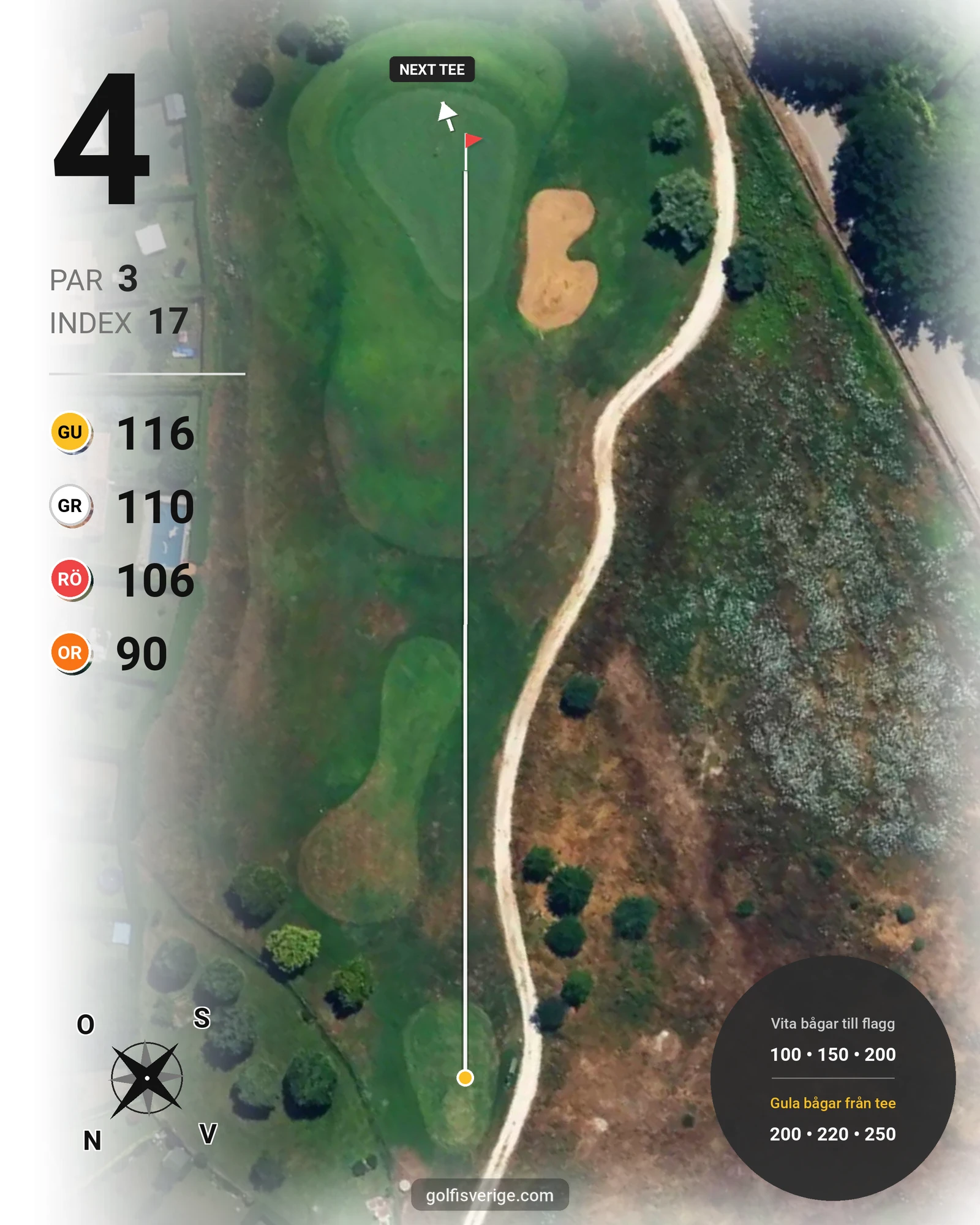 Banguide TdC Family på SoloGolf - GolfiSpanien - Hål 4 karta