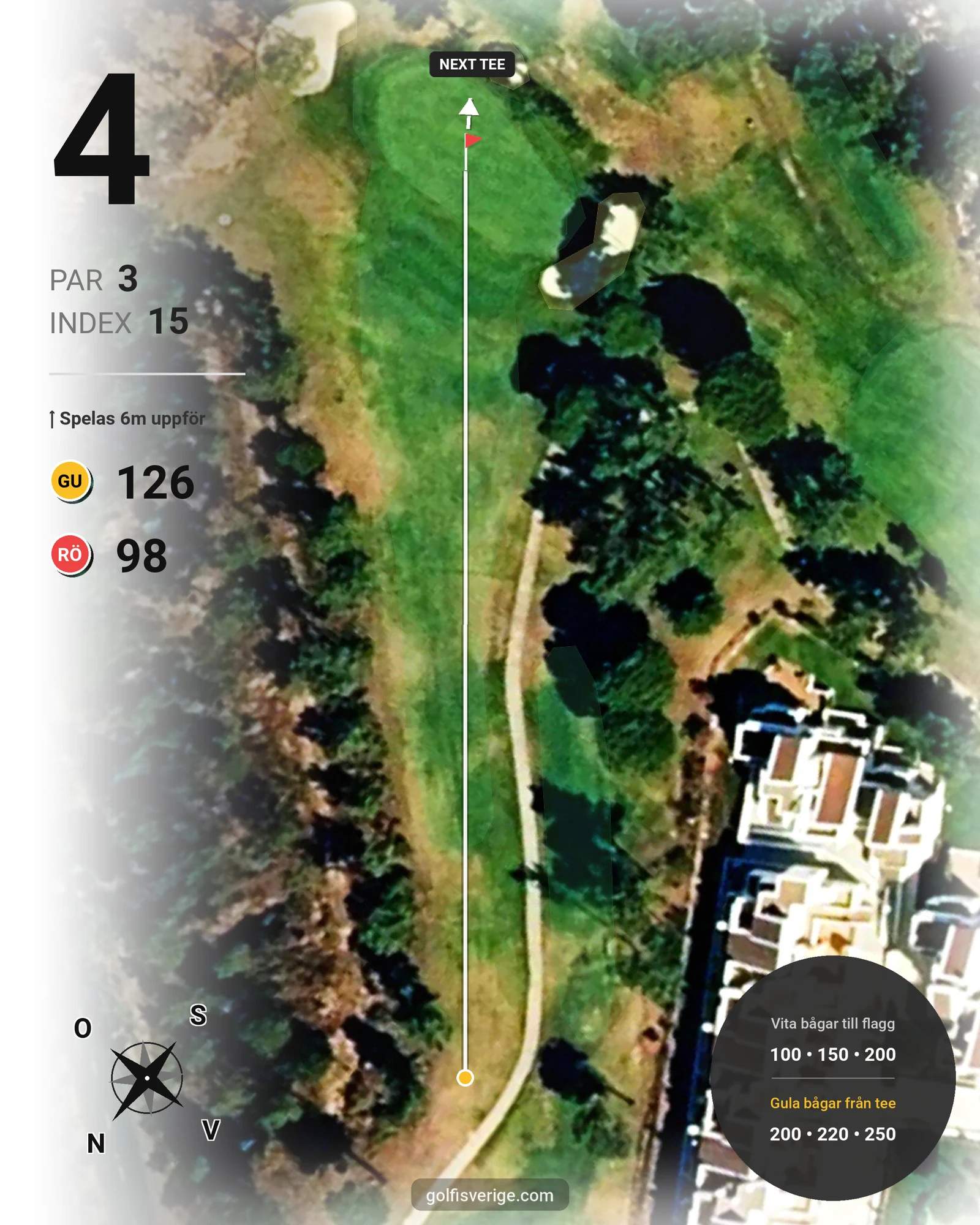 Banguide Islantilla 10-27 på SoloGolf - GolfiSpanien - Hål 4 karta