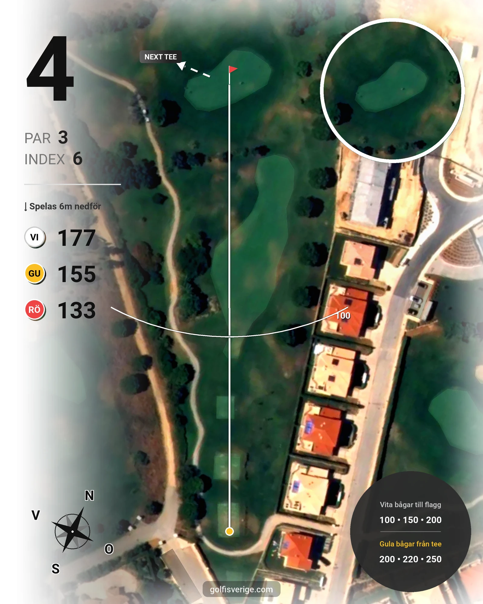Banguide Boavista på SoloGolf - GolfiSpanien - Hål 4 karta