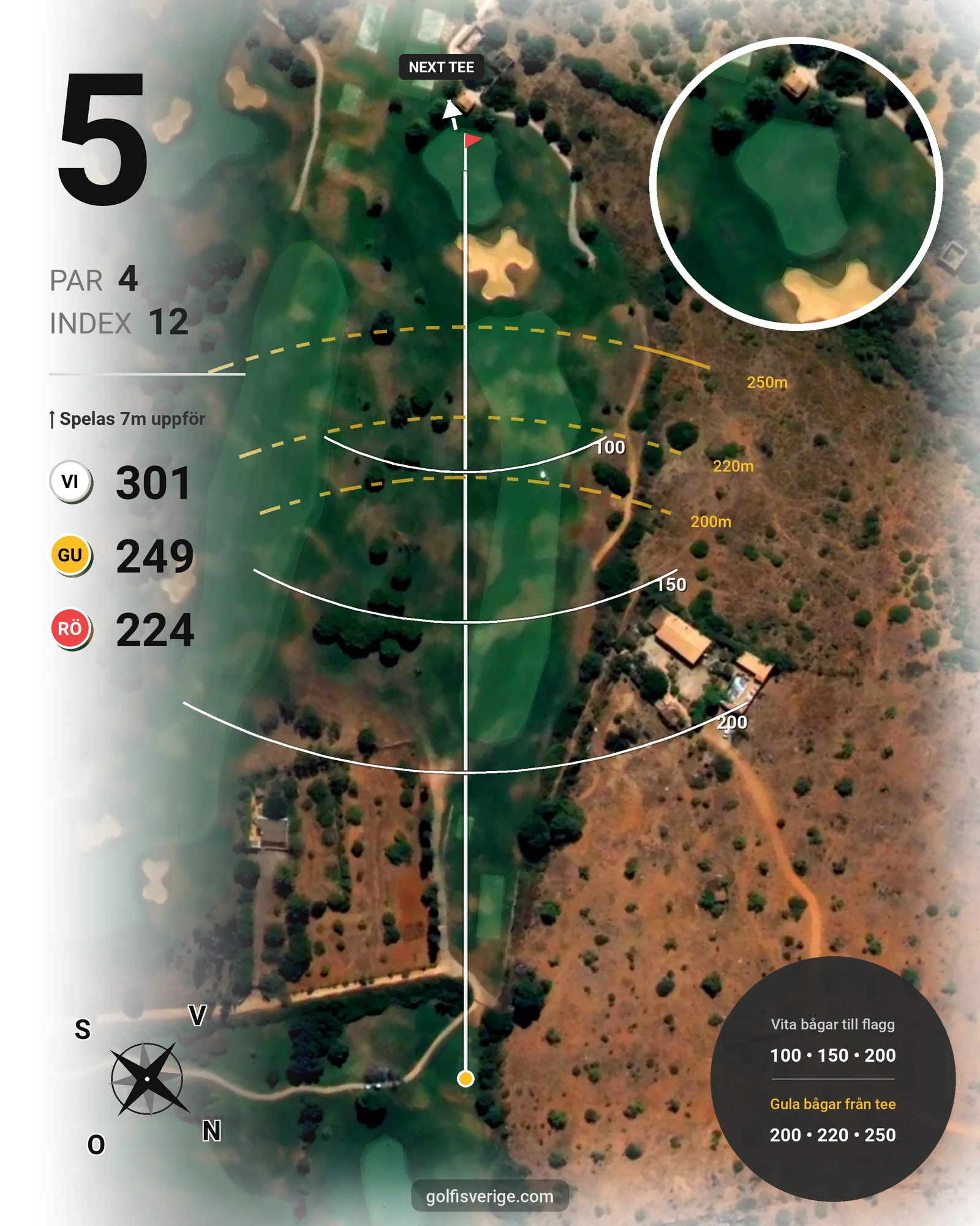 Banguide Boavista på SoloGolf - GolfiSpanien - Hål 5 karta