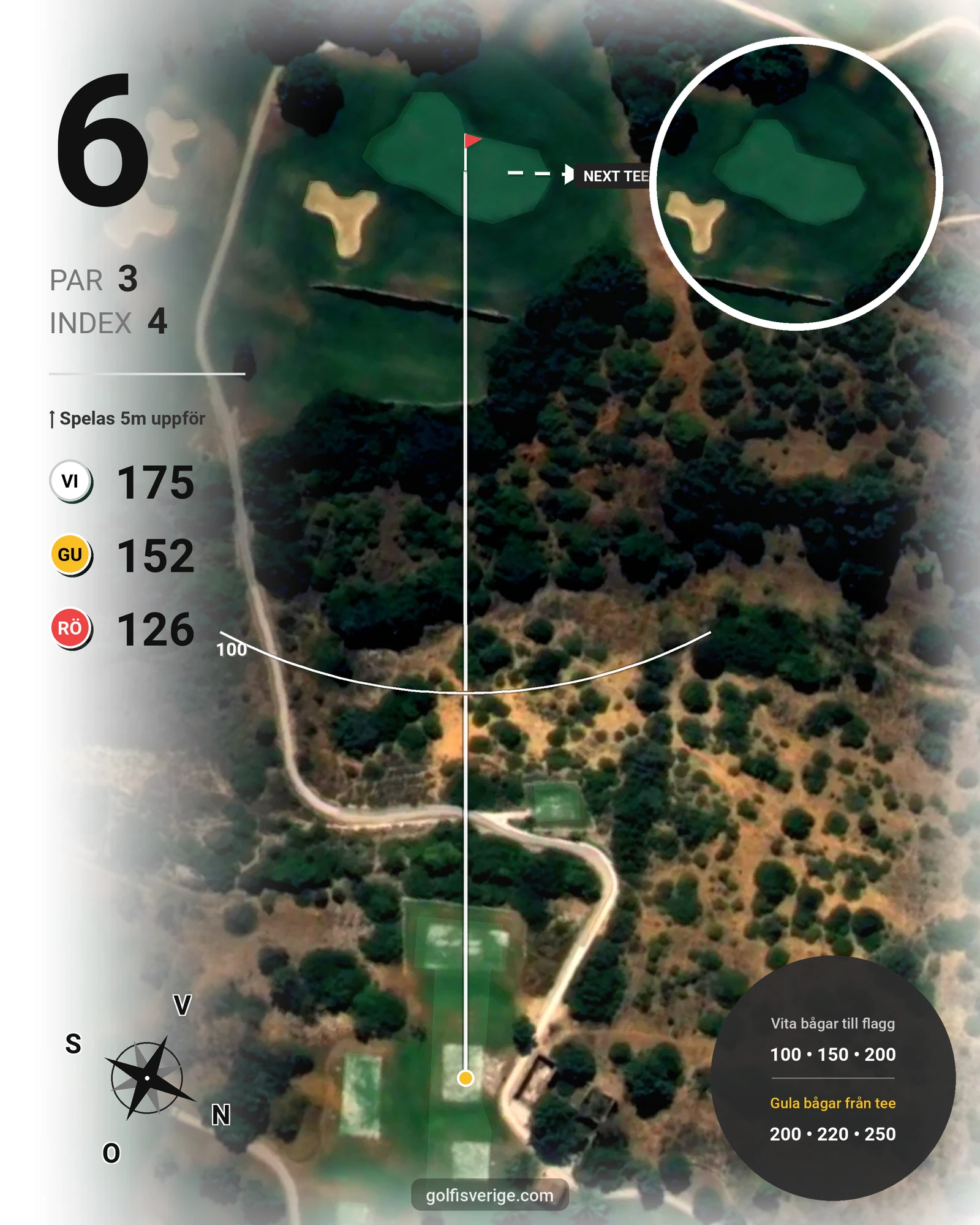 Banguide Boavista på SoloGolf - GolfiSpanien - Hål 6 karta