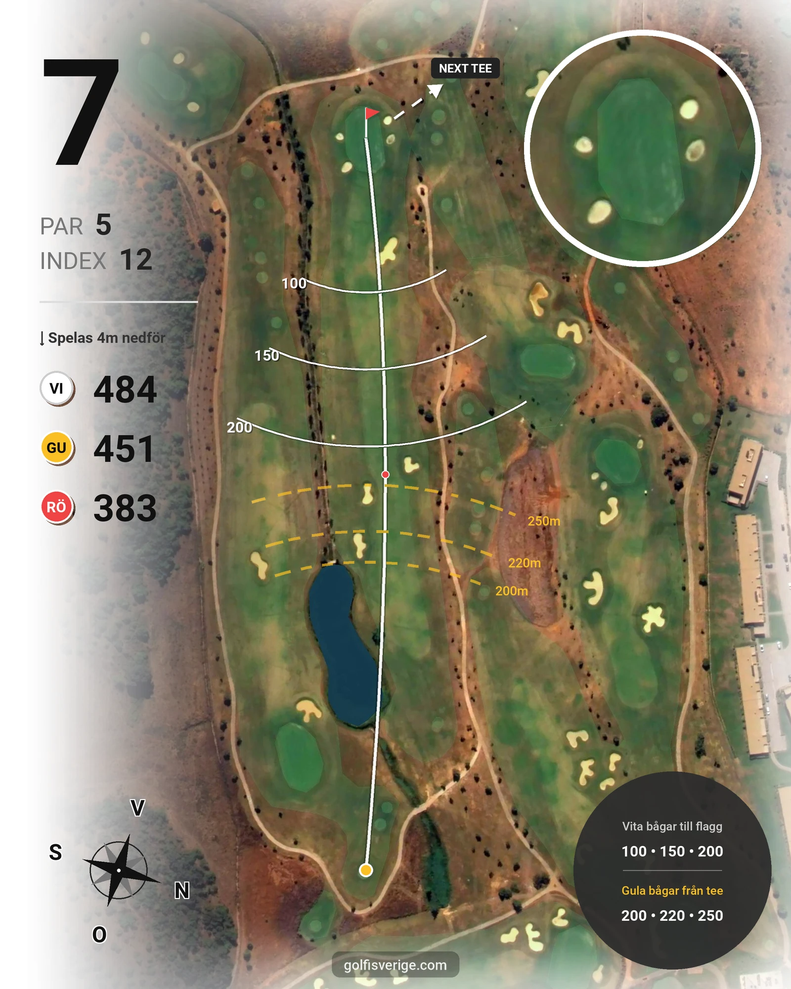 Banguide Morgado på SoloGolf - GolfiSpanien - Hål 7 karta