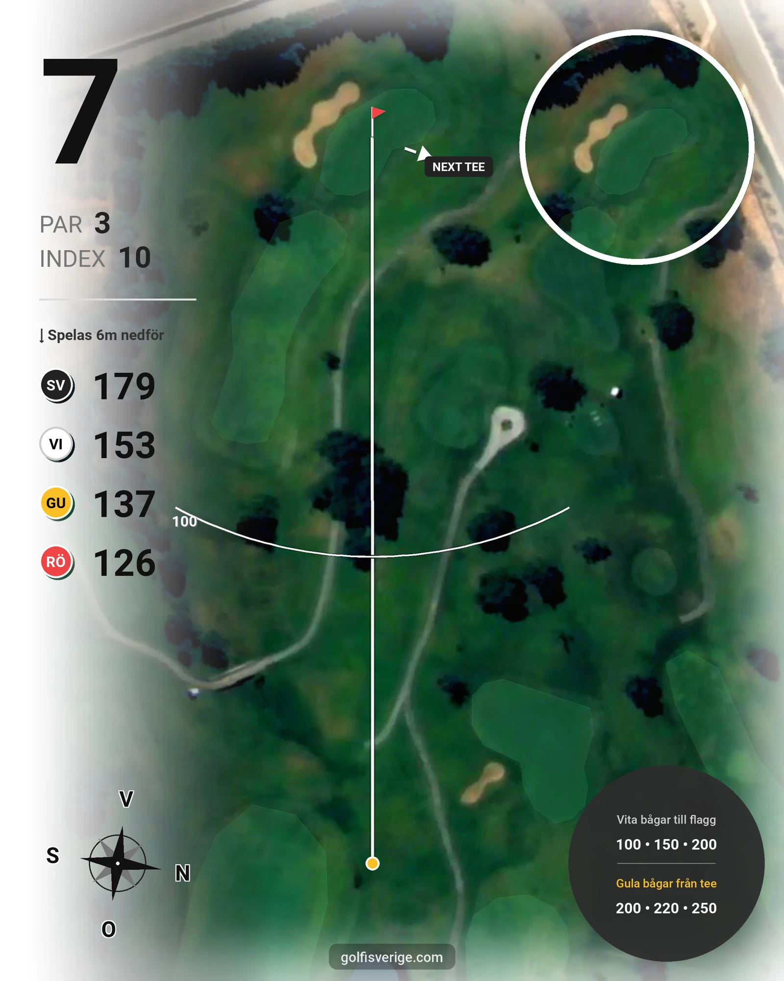 Banguide Gramacho på SoloGolf - GolfiSpanien - Hål 7 karta