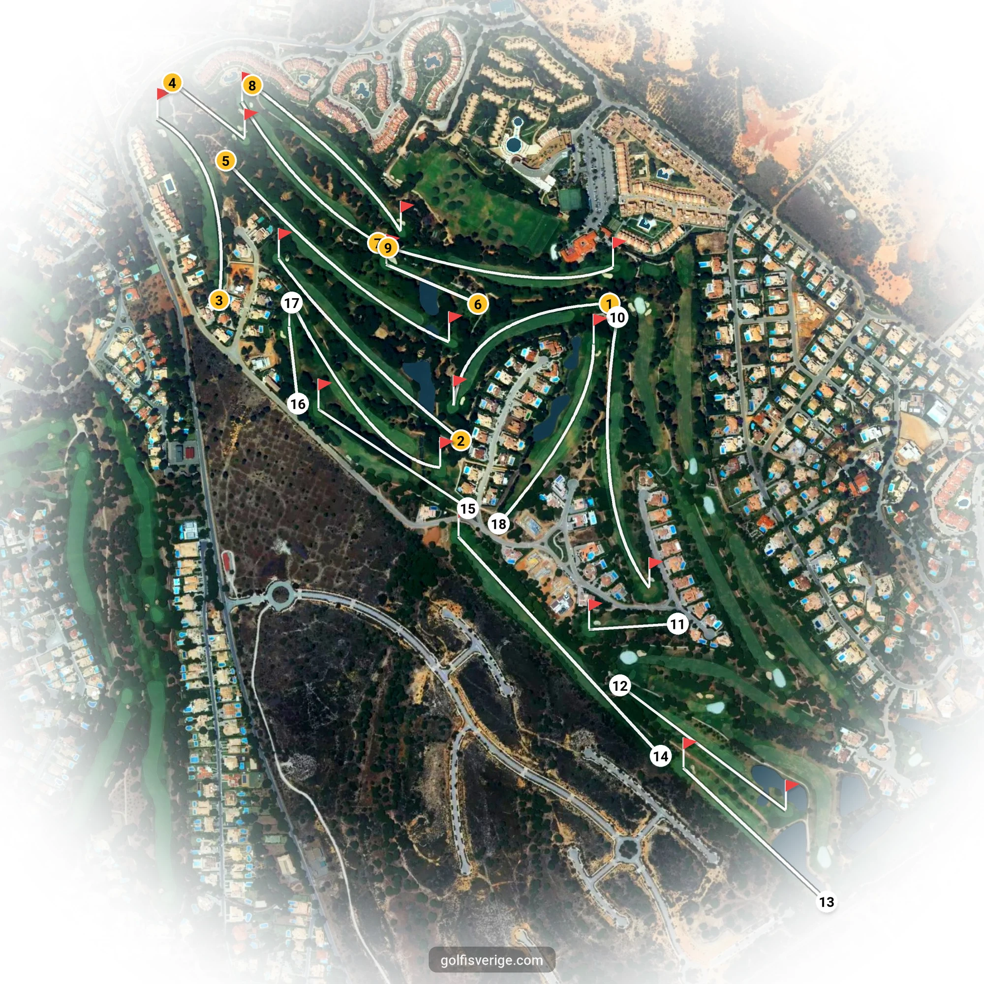 Banguide för Vila Sol 10-27  på SoloGolf - GolfiSpanien