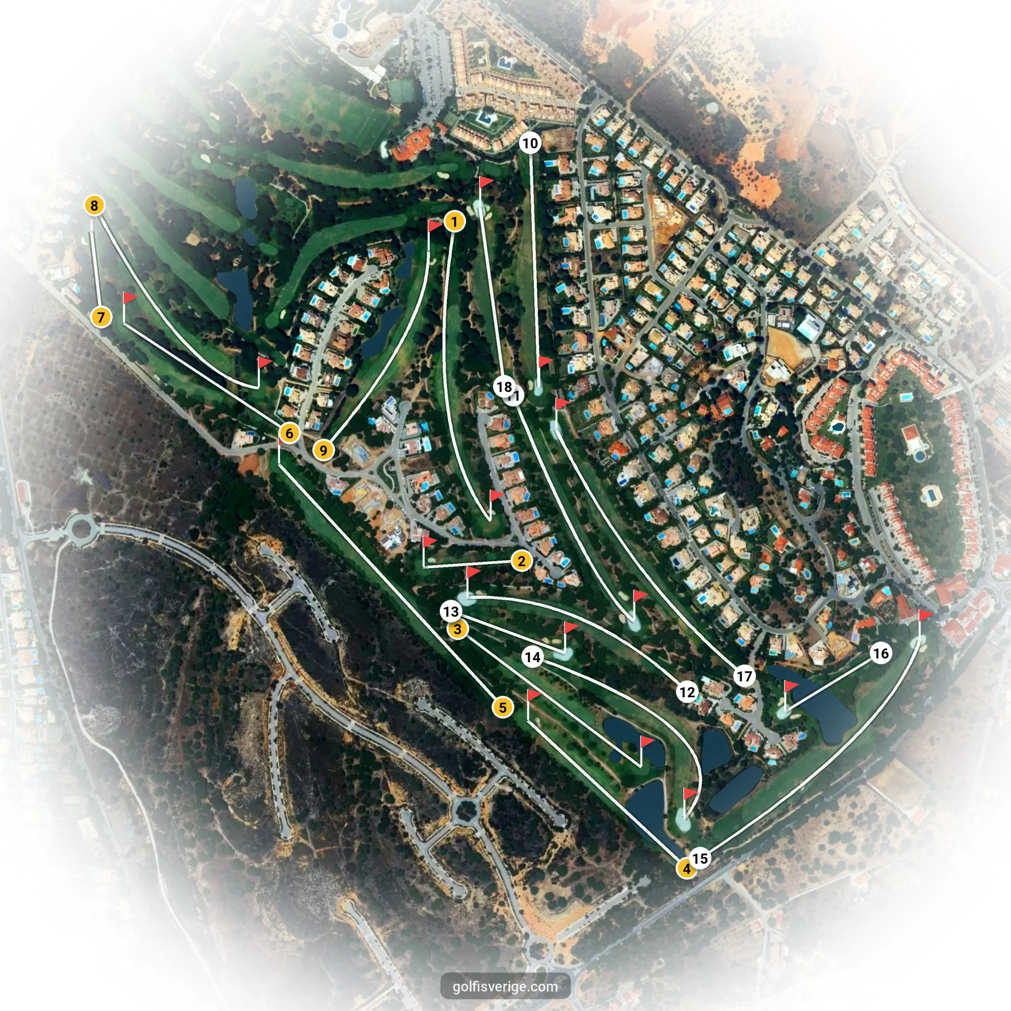 Banguide för Vila Sol 19-9 på SoloGolf - GolfiSpanien
